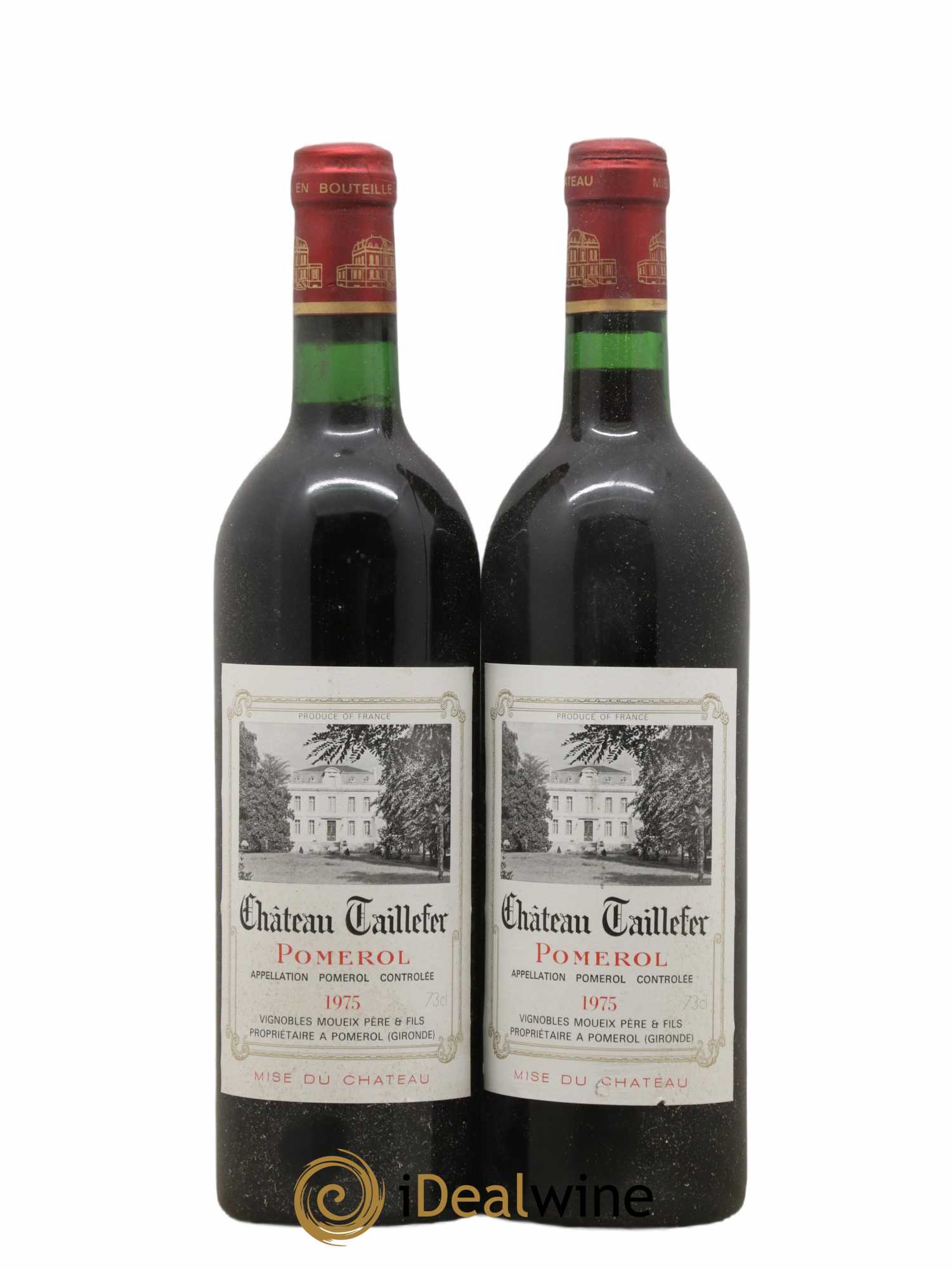 Château Taillefer 1975 - Lot de 2 bouteilles - 0