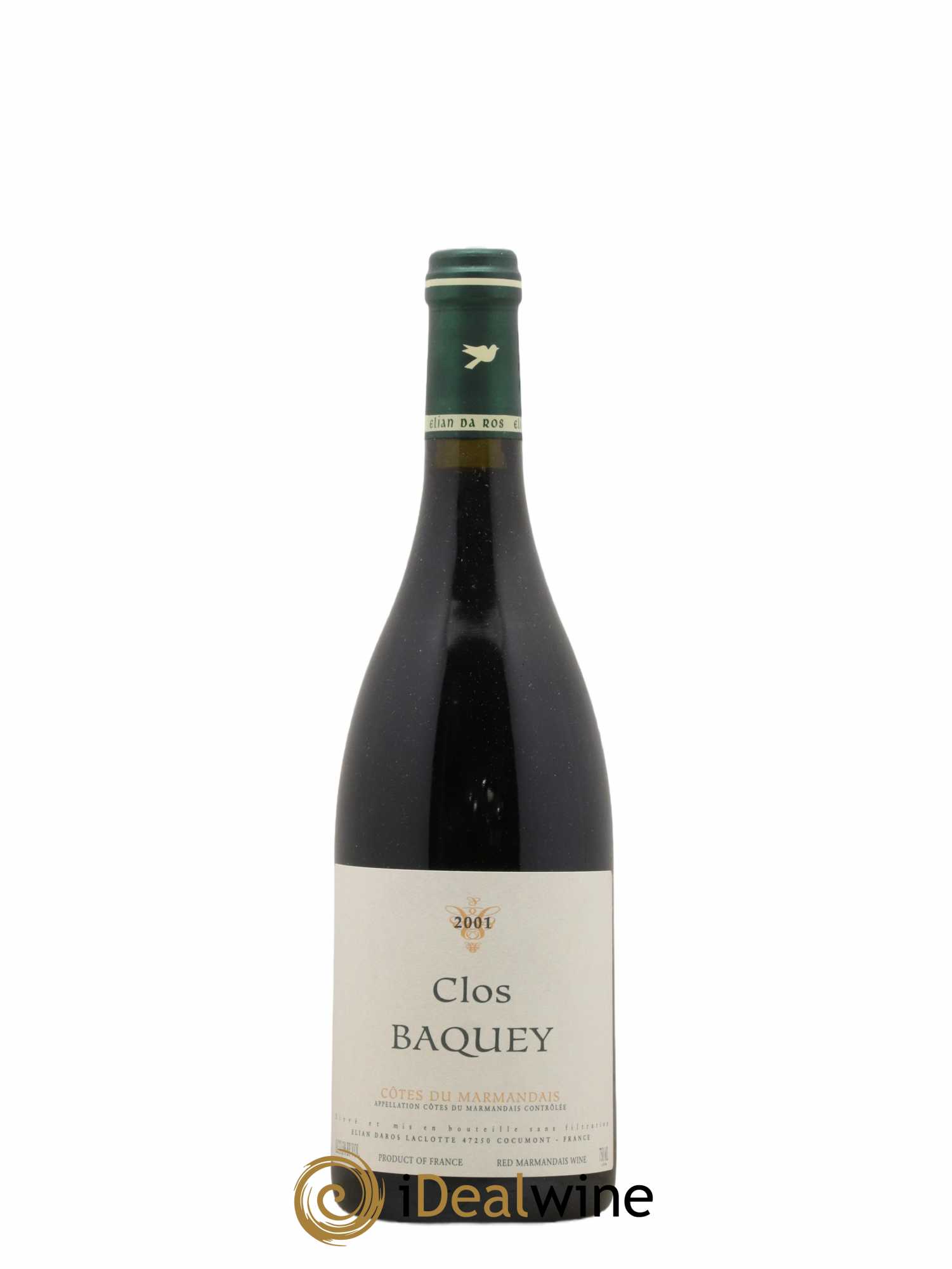 Côtes du Marmandais Clos Baquey Elian Da Ros (Domaine) 2001 - Lot de 1 bouteille - 0