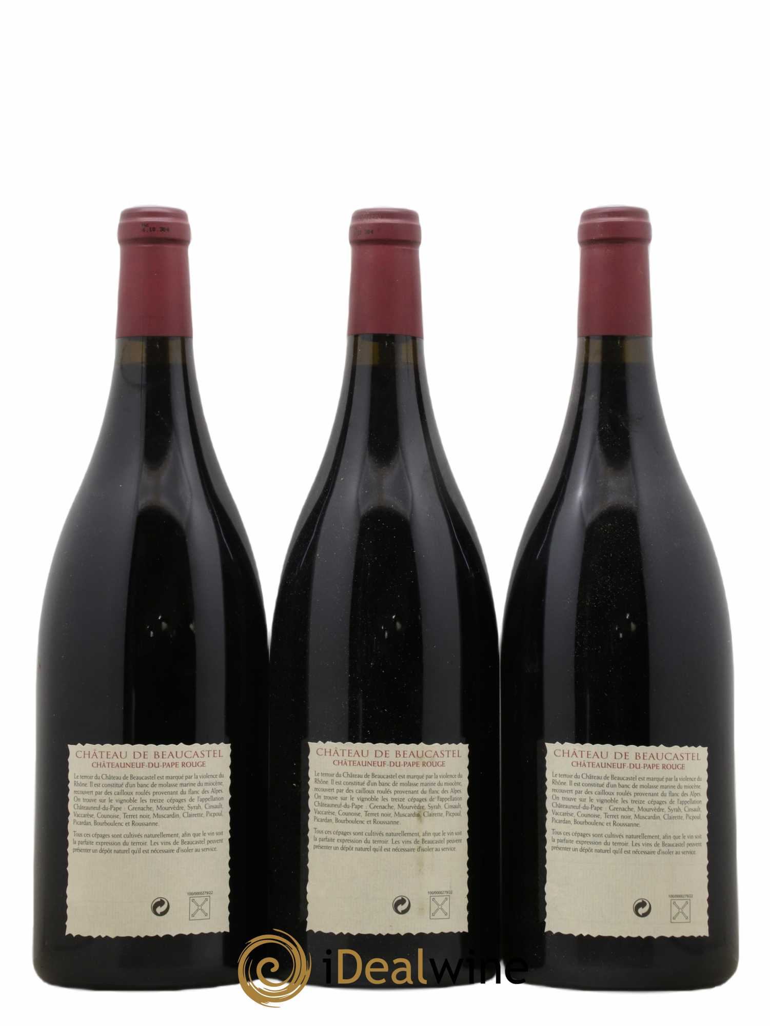 Châteauneuf-du-Pape Château de Beaucastel Famille Perrin (sans prix de réserve) 2000 - Lot de 3 magnums - 1