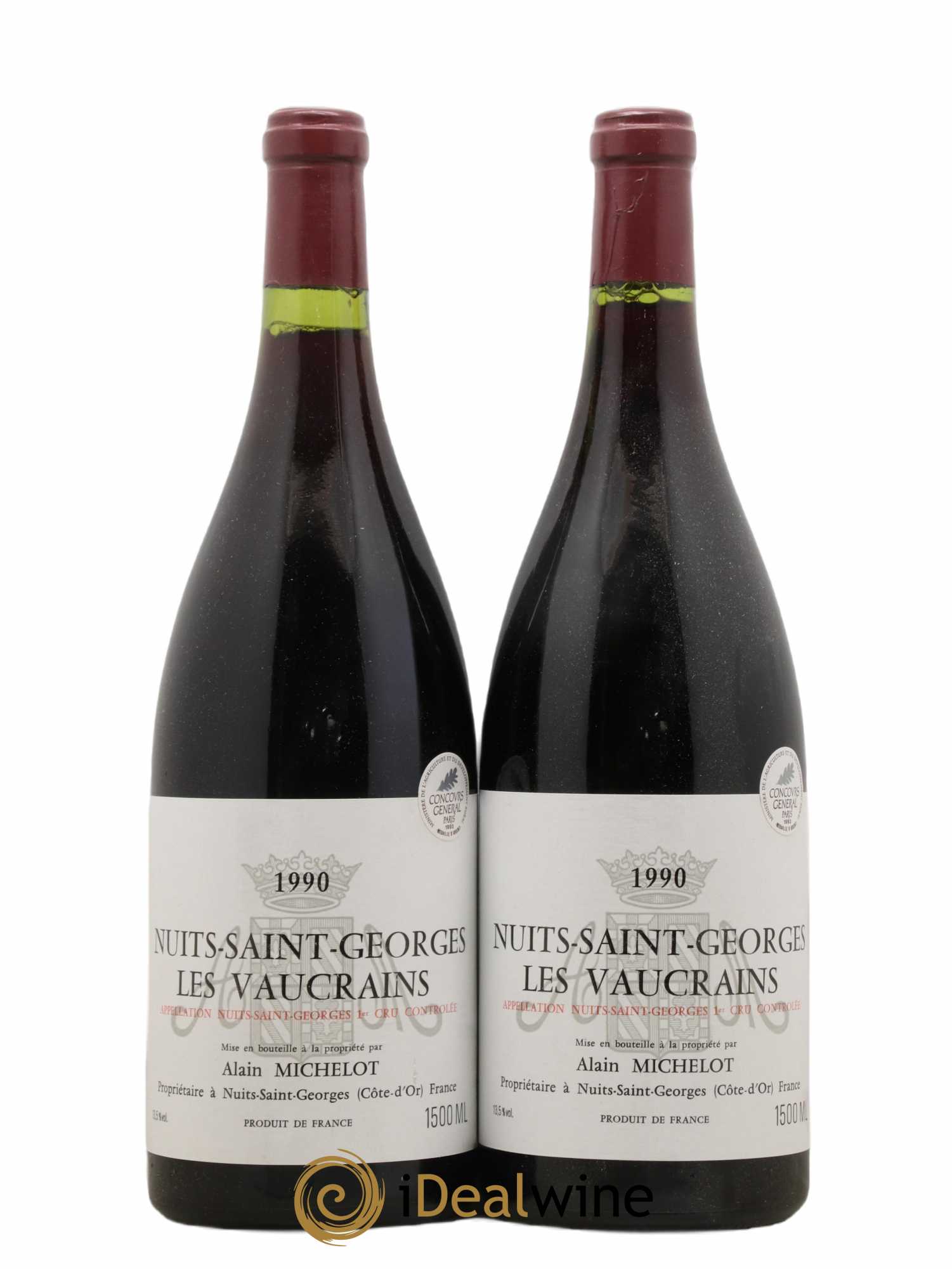 Nuits-Saint-Georges 1er Cru 1990 - Posten von 2 Magnum - 0