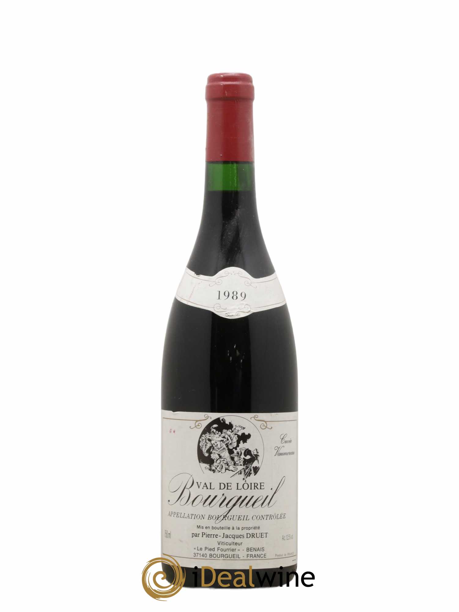 Bourgueil Vaumoreau Pierre Jacques Druet 1989 - Lot de 1 bouteille - 0