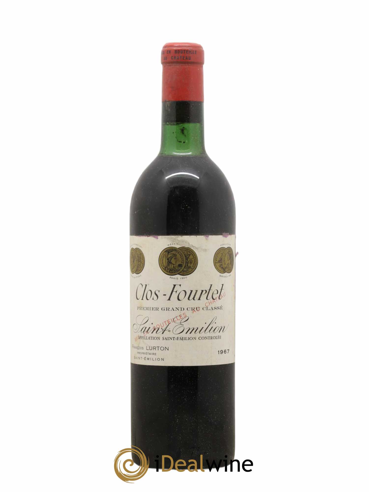 Clos Fourtet 1er Grand Cru Classé B 1967 - Lot de 1 bouteille - 0