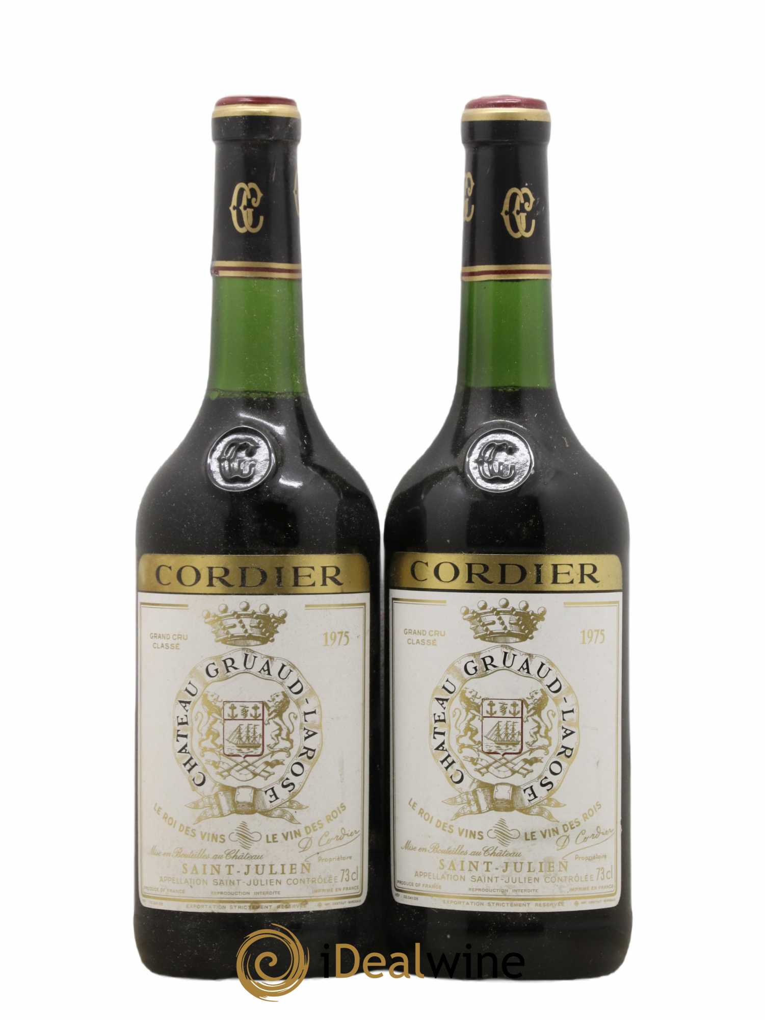 Château Gruaud Larose 2ème Grand Cru Classé 1975 - Lot de 2 bouteilles - 0