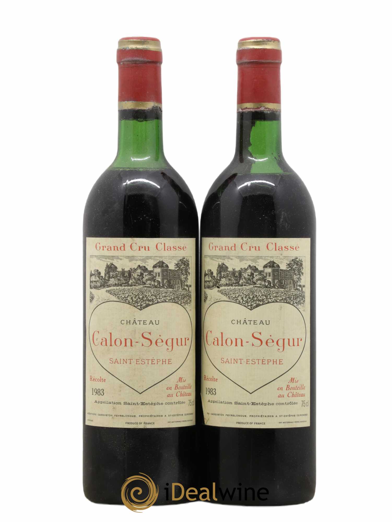 Château Calon Ségur 3ème Grand Cru Classé 1983 - Lot de 2 bouteilles - 0