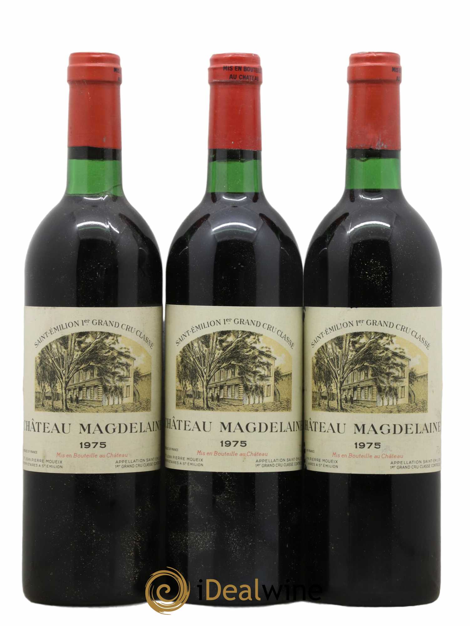 Château Magdelaine 1975 - Lot de 3 bouteilles - 0