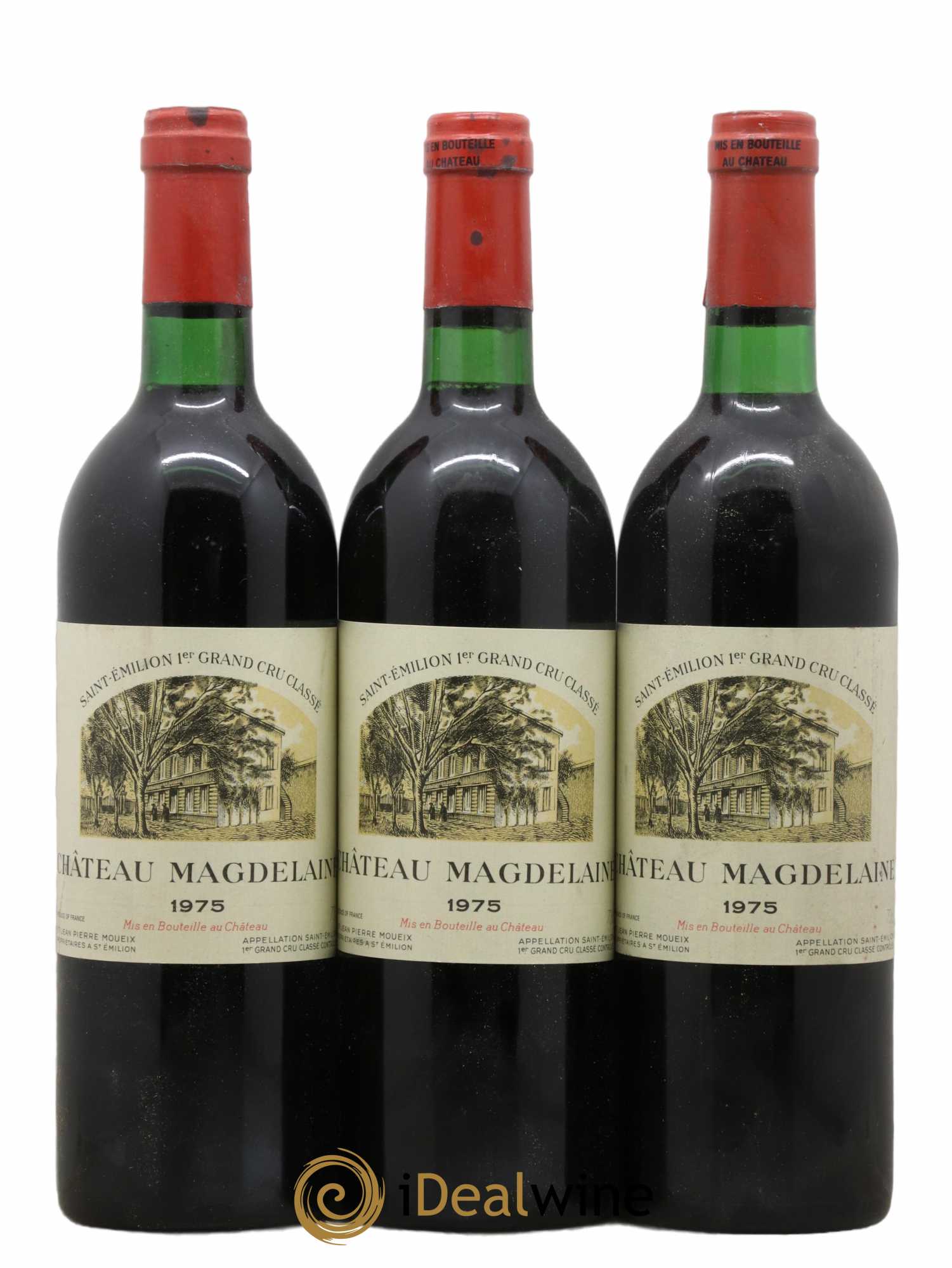 Château Magdelaine 1975 - Lot de 3 bouteilles - 0