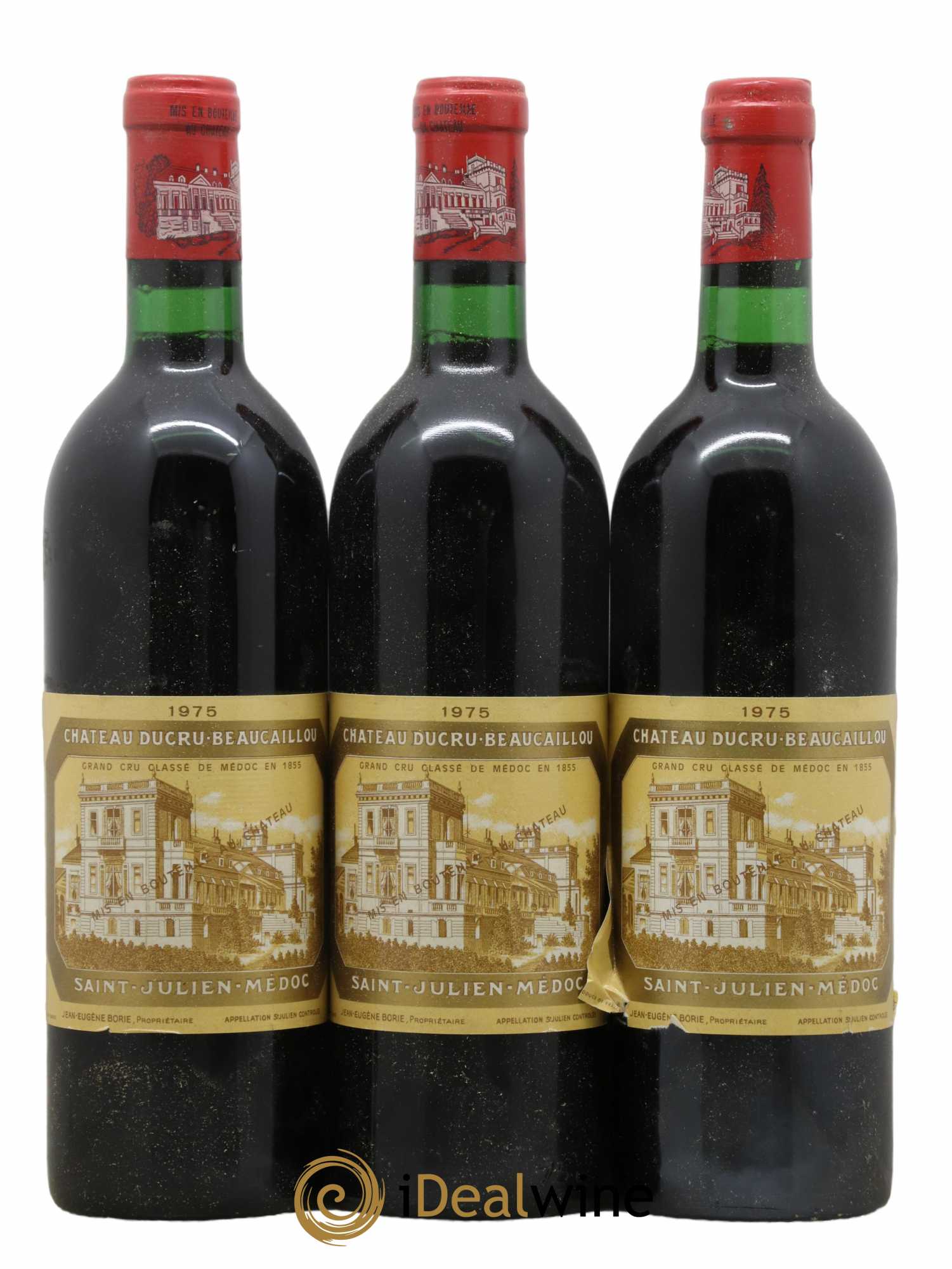 Château Ducru Beaucaillou 2ème Grand Cru Classé 1975 - Lot of 3 bottles - 0