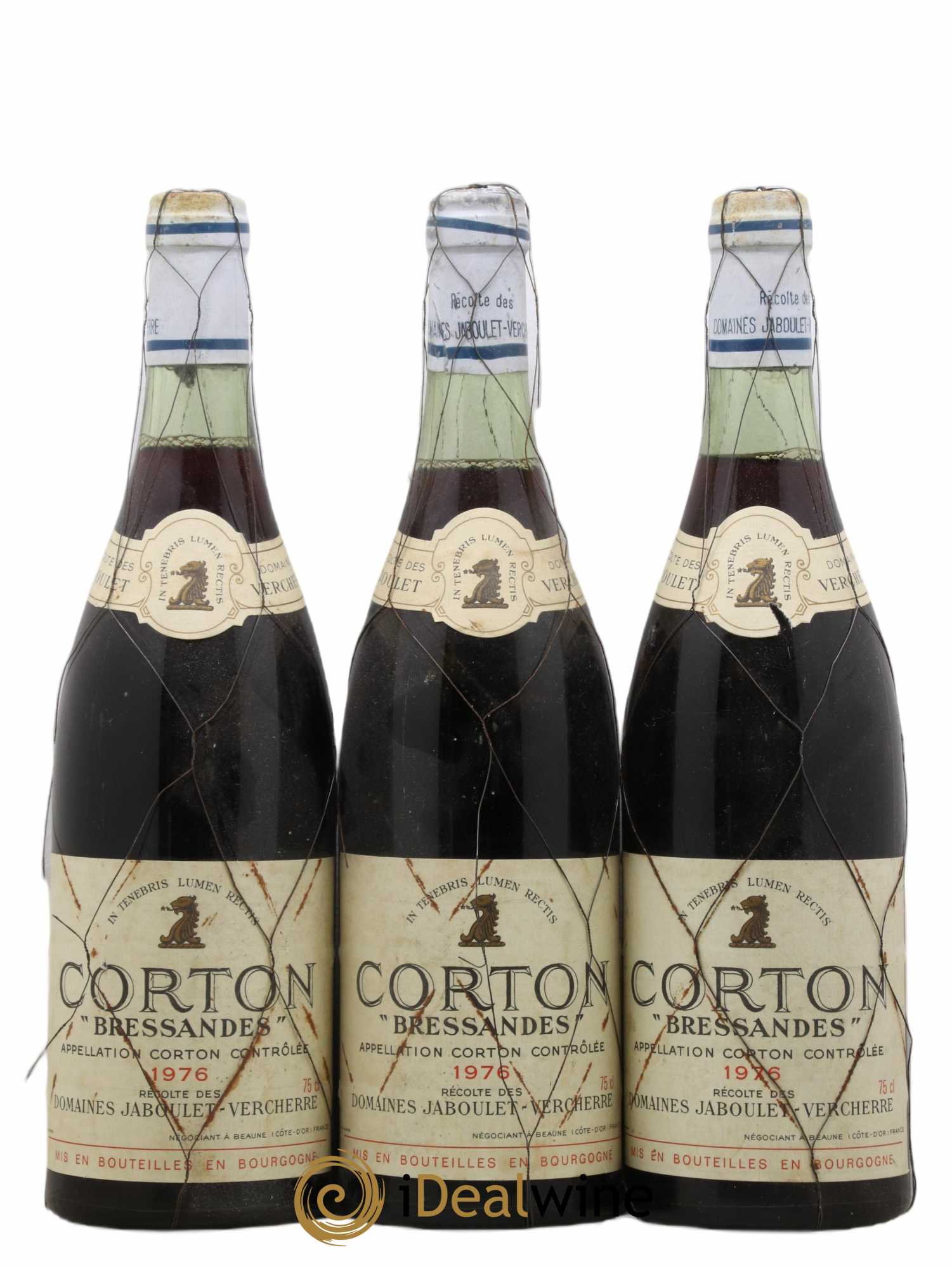 Corton Grand Cru Bressandes Jaboulet Vercherre (sans prix de réserve) 1976 - Posten von 3 Flaschen - 0