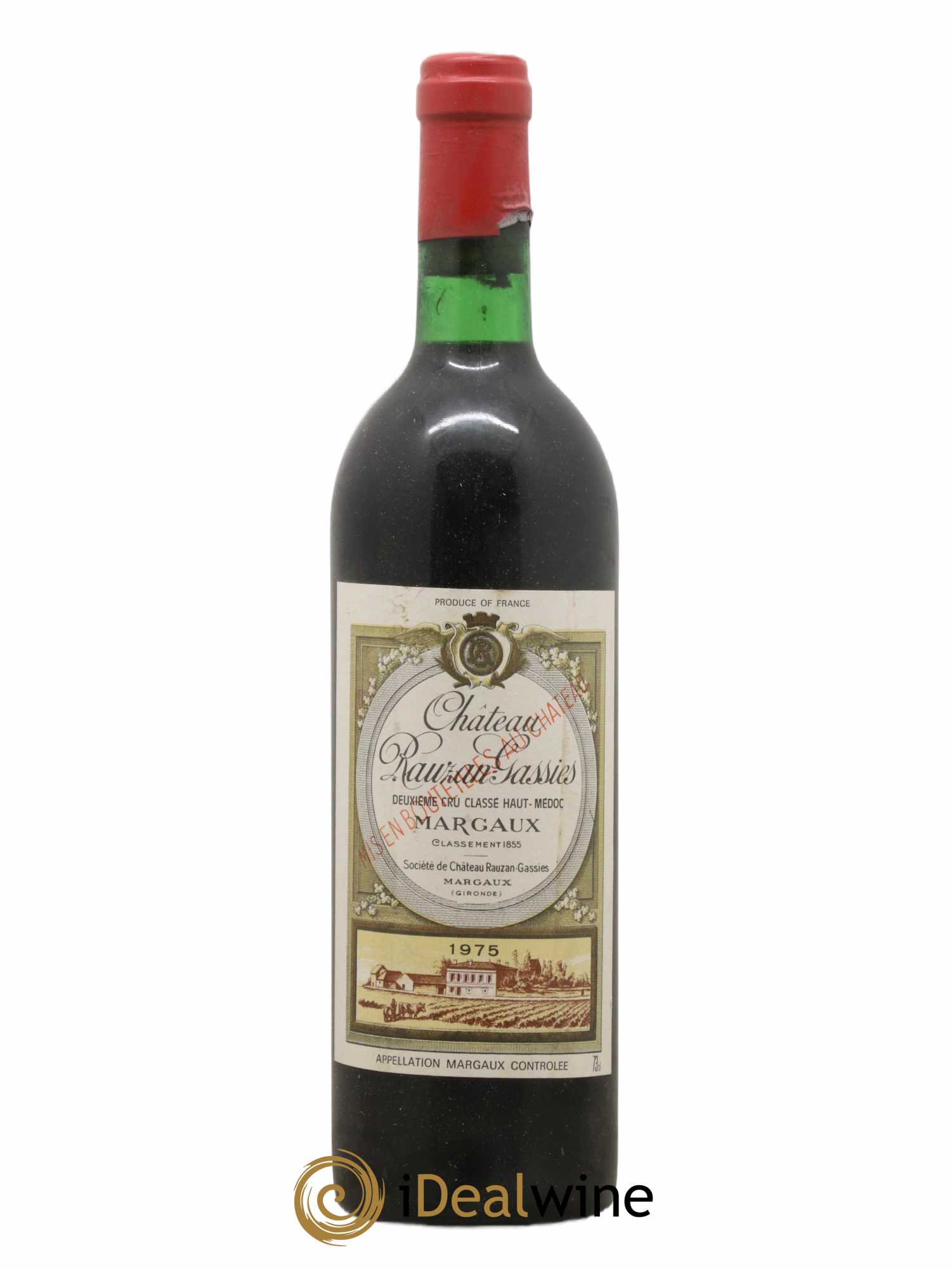 Château Rauzan-Gassies 2ème Grand Cru Classé (sans prix de réserve) 1975 - Lot de 1 bouteille - 0