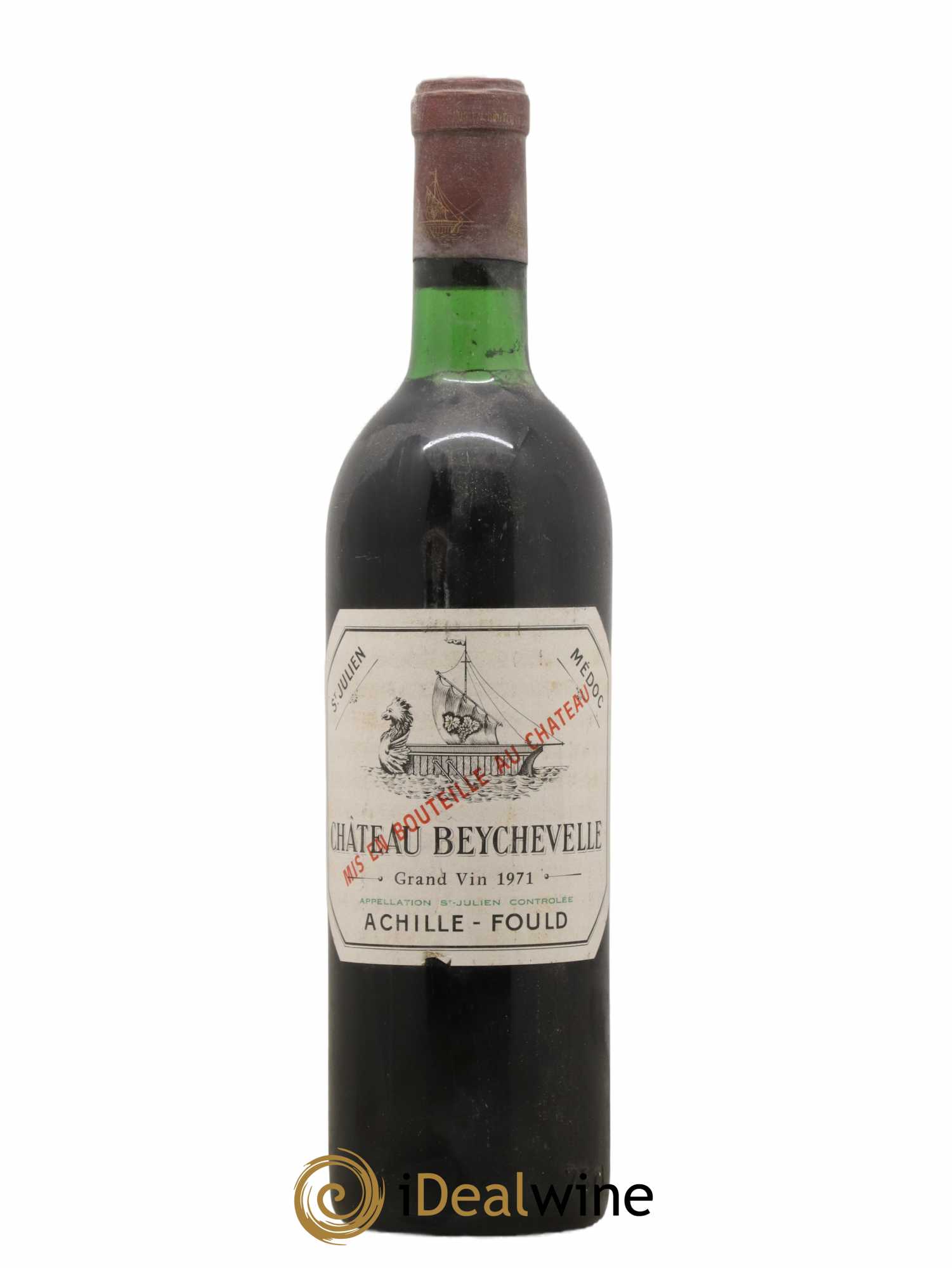 Château Beychevelle 4ème Grand Cru Classé 1971 - Lot de 1 bouteille - 0