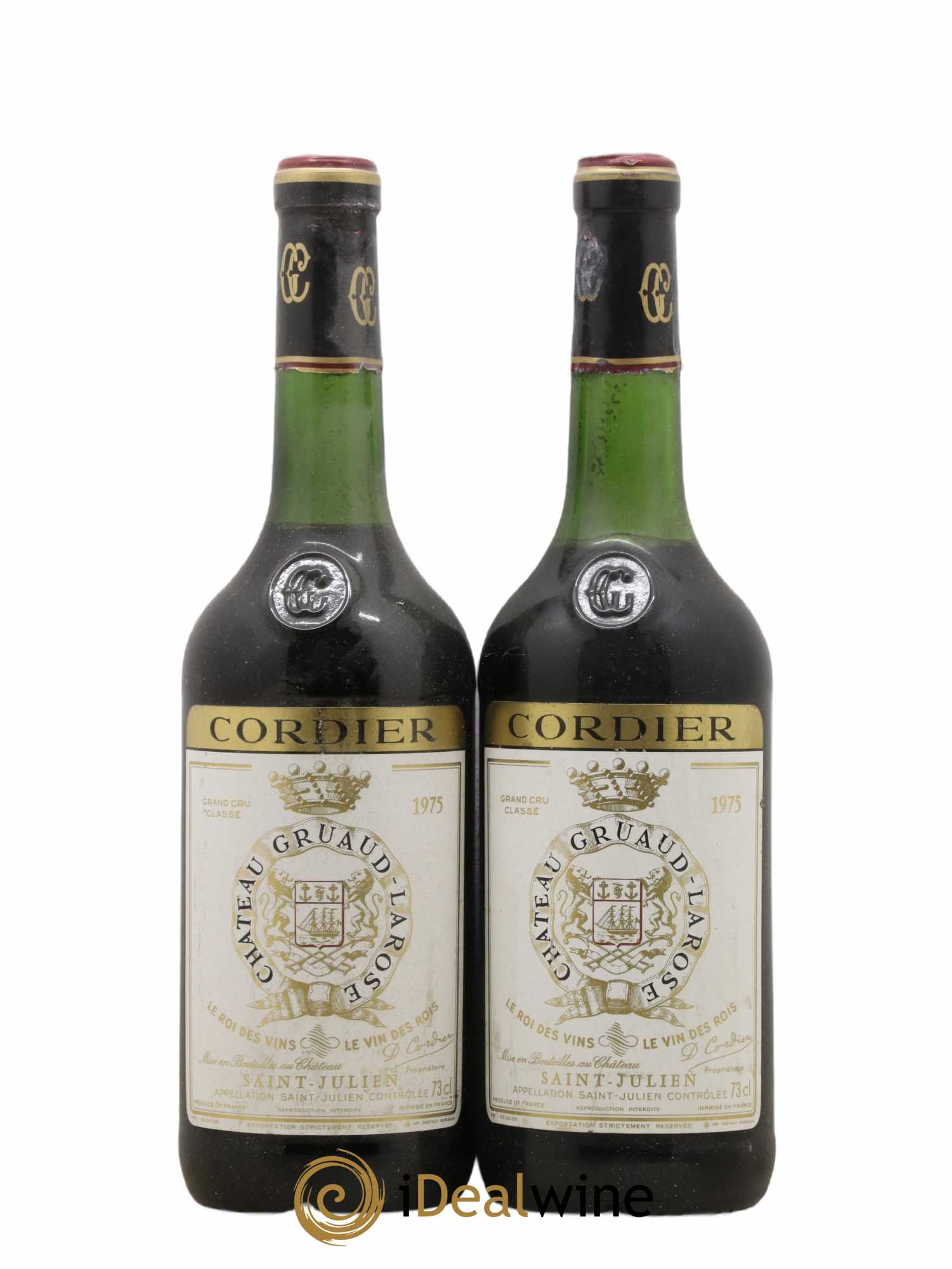 Château Gruaud Larose 2ème Grand Cru Classé 1975 - Lot de 2 bouteilles - 0