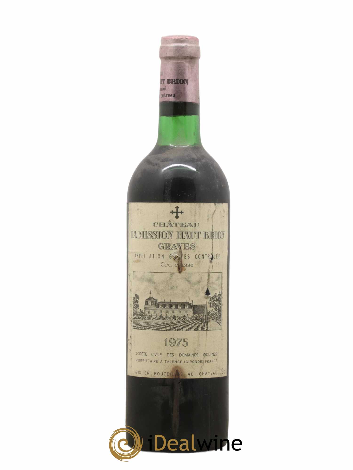 Château la Mission Haut-Brion Cru Classé de Graves 1975 - Posten von 1 Flasche - 0
