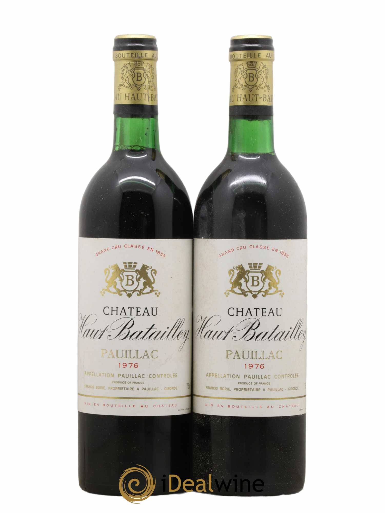 Château Haut Batailley 5ème Grand Cru Classé 1976 - Lot de 2 bouteilles - 0