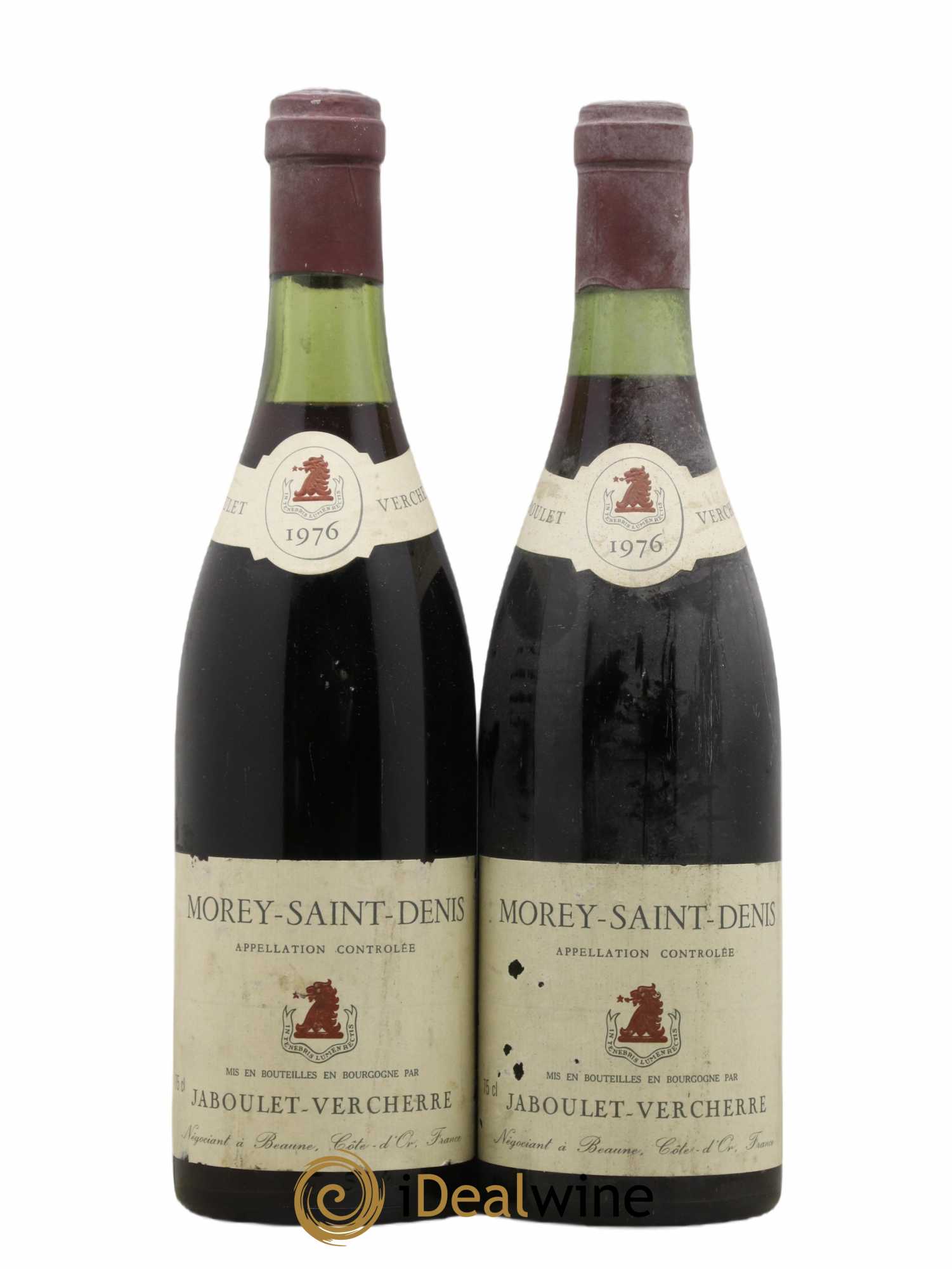 Morey-Saint-Denis Jaboulet Vercherre 1976 - Lot de 2 bouteilles - 0