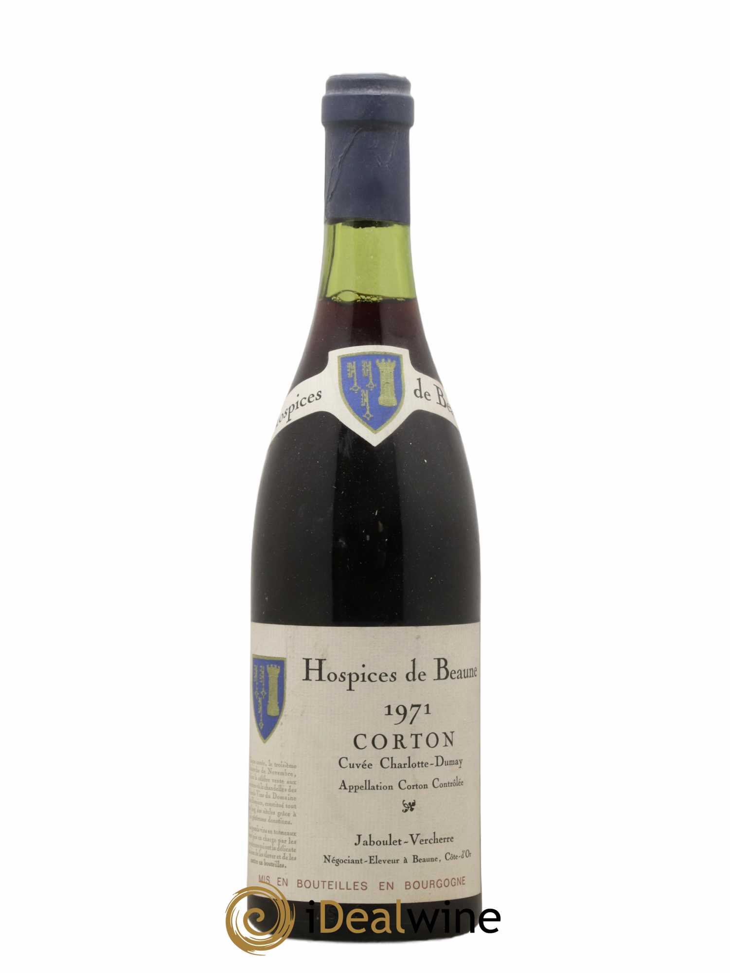 Corton Grand Cru Jaboulet Vercherre Hospice De Beaune 1971 - Posten von 1 Flasche - 0