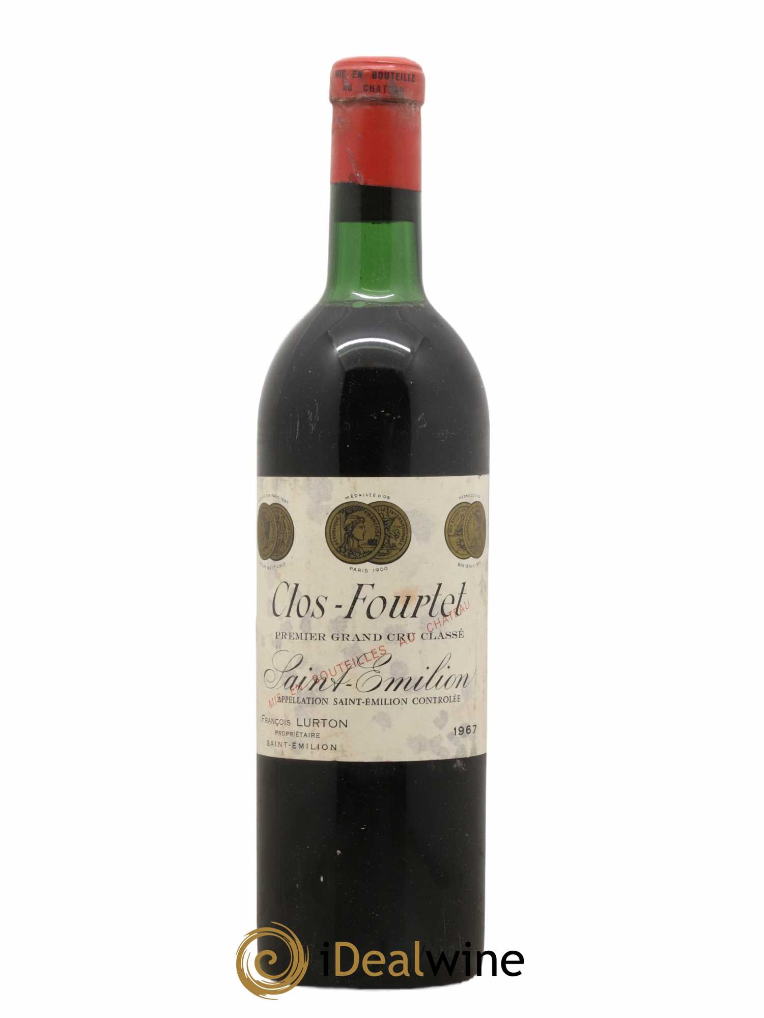 Clos Fourtet 1er Grand Cru Classé B 1967 - Lot de 1 bouteille - 0