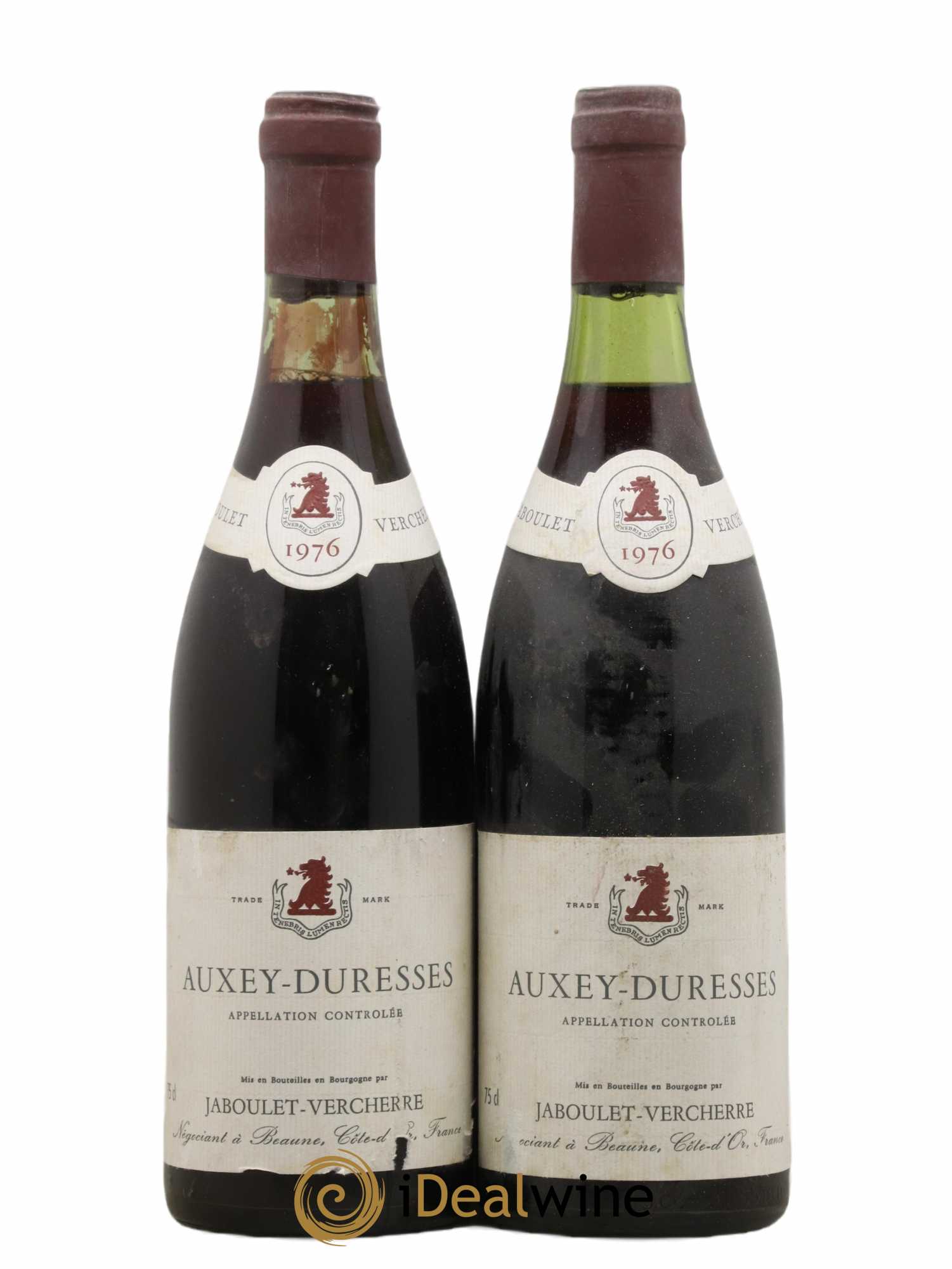 Auxey-Duresses Jaboulet Vercherre 1976 - Lot de 2 bouteilles - 0