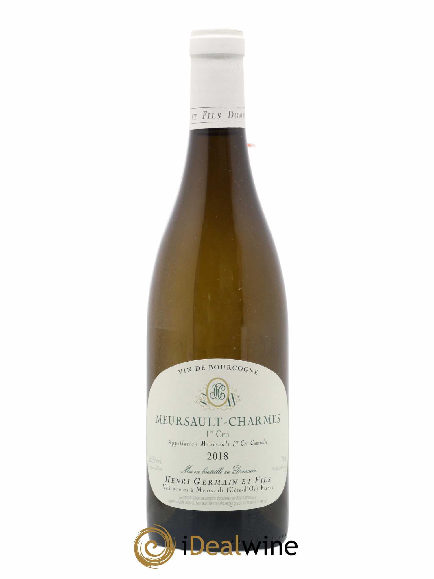 Meursault 1er Cru Charmes Henri Germain 2018 - Lot de 1 bouteille - 0
