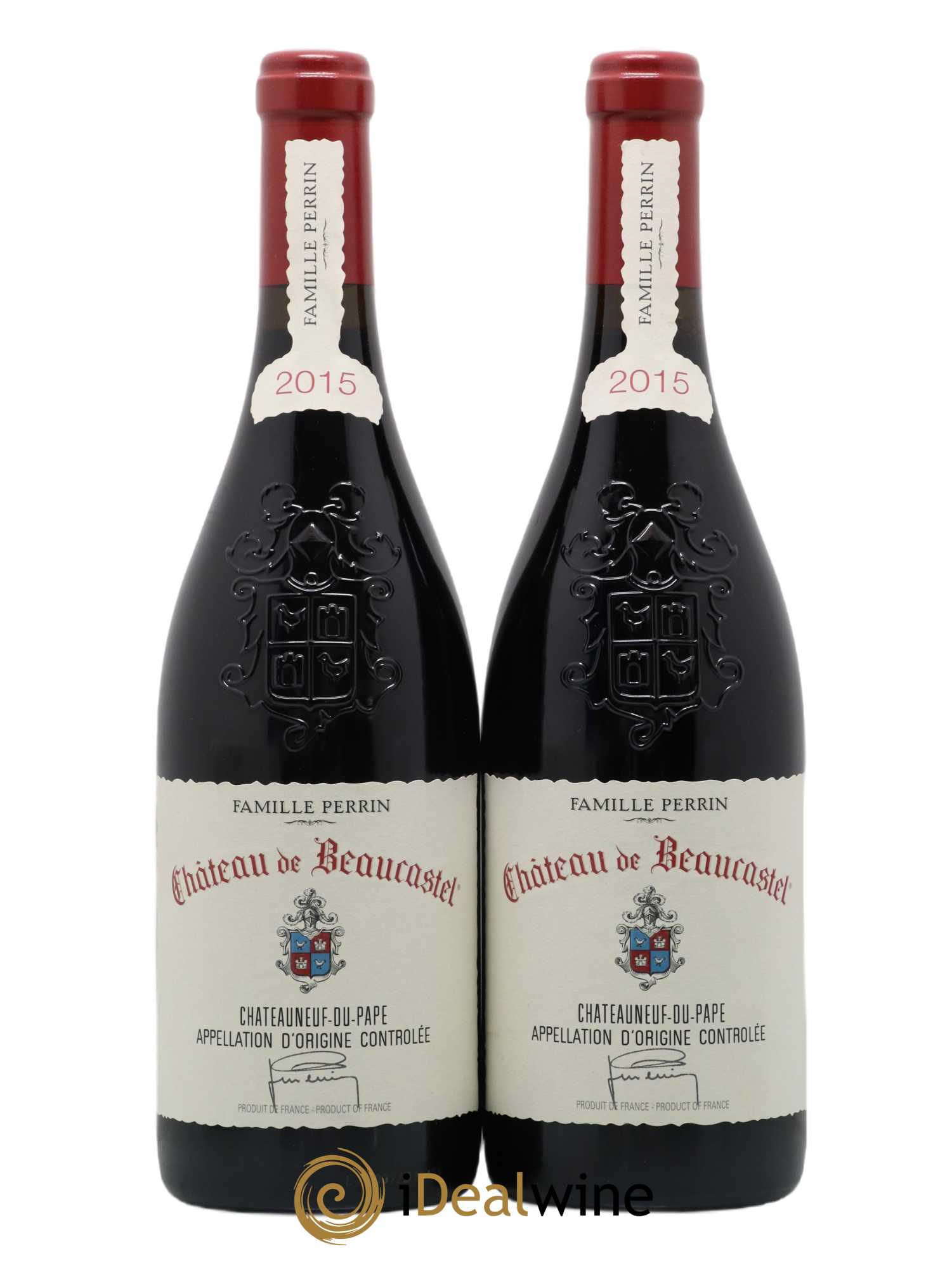 Châteauneuf-du-Pape Château de Beaucastel Famille Perrin 2015 - Lot de 2 bouteilles - 0