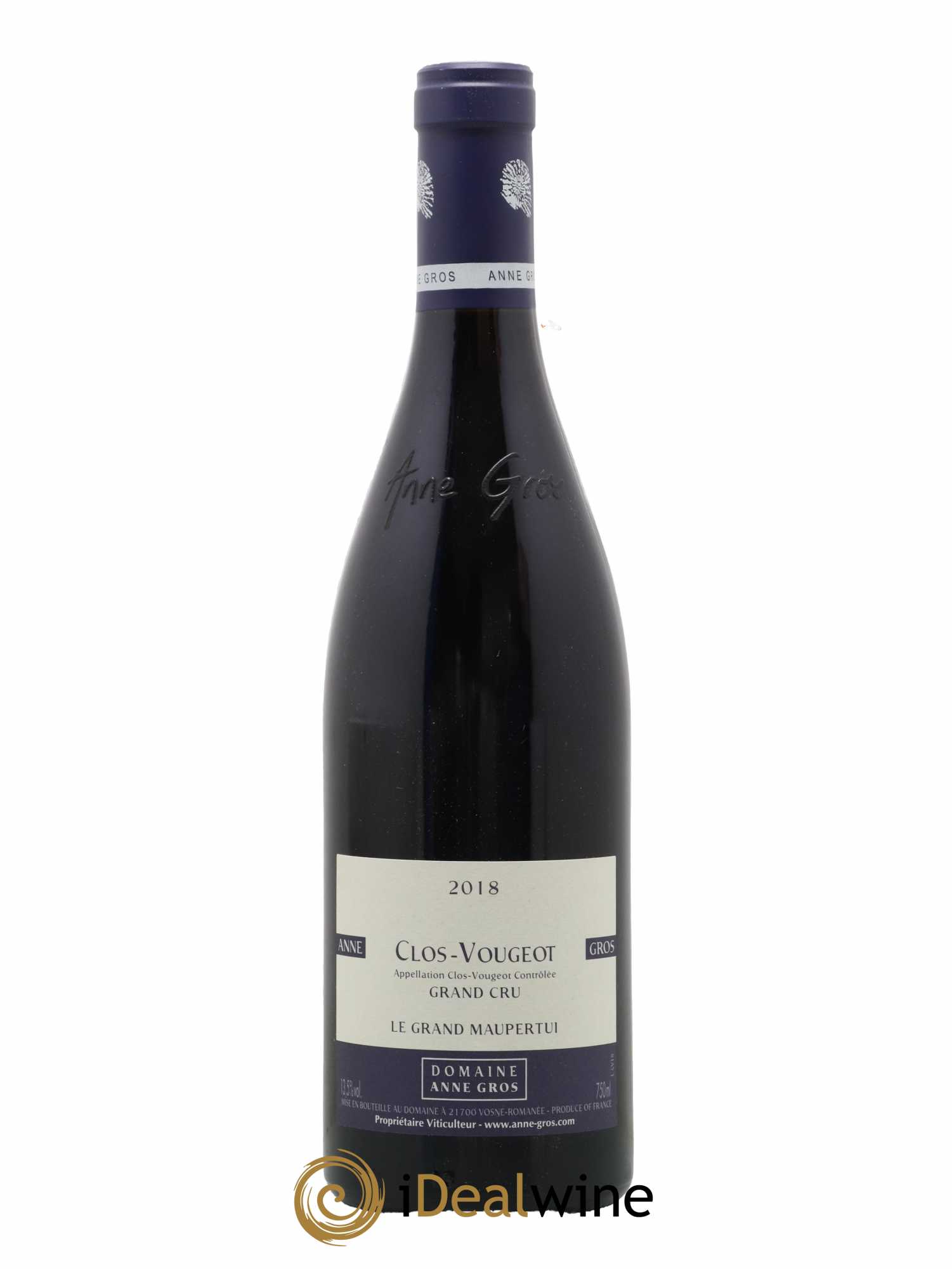 Clos de Vougeot Grand Cru Le Grand Maupertui Anne Gros 2018 - Lot de 1 bouteille - 0