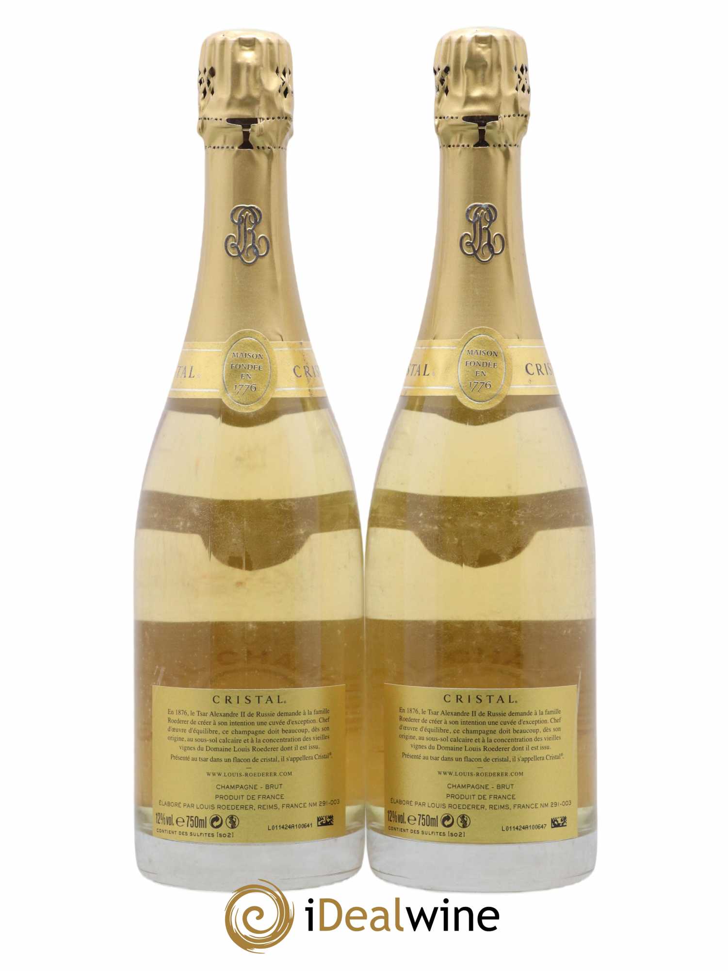 Cristal Louis Roederer 2009 - Lot de 2 bouteilles - 1