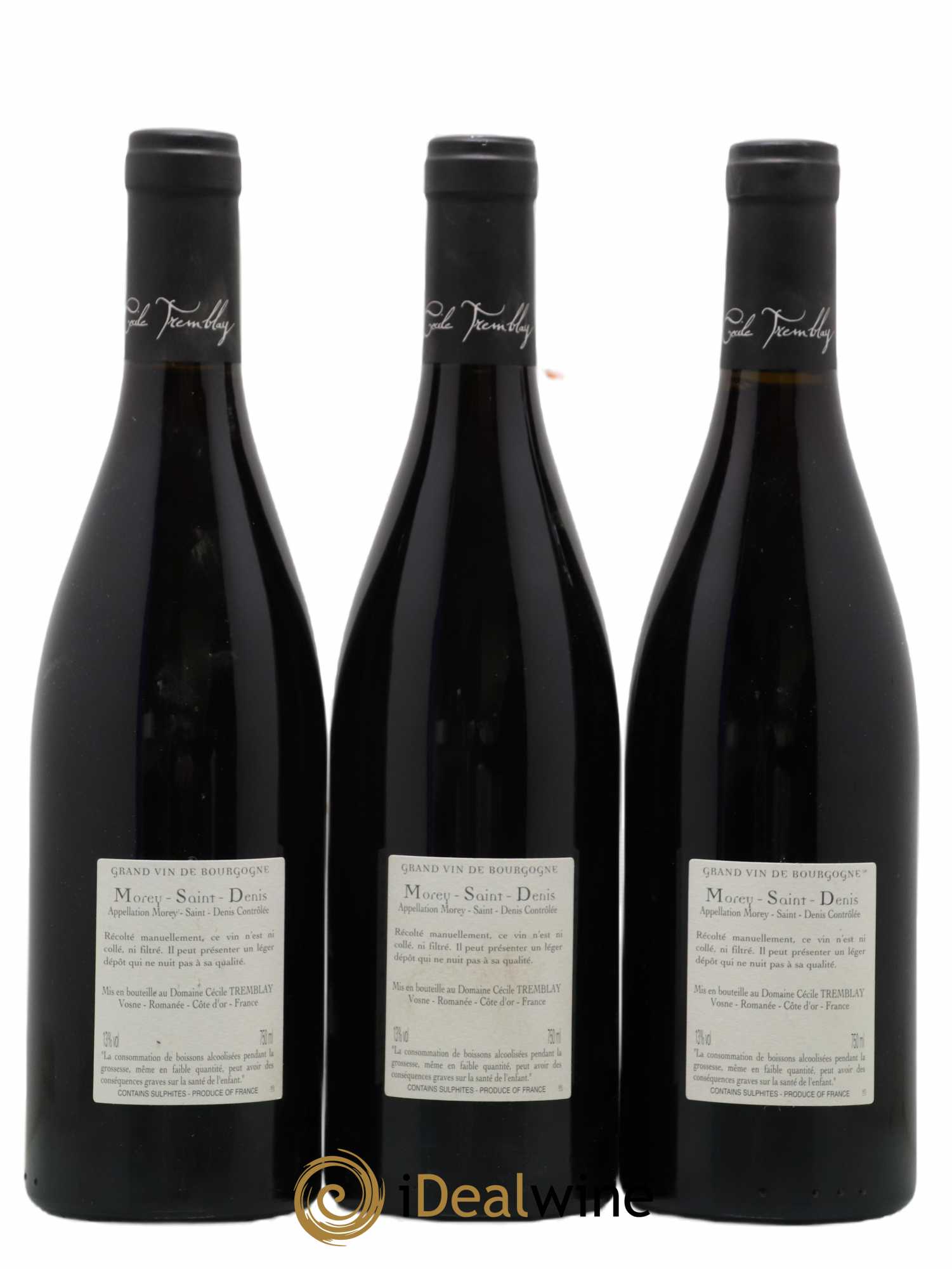 Morey-Saint-Denis Très Girard Cécile Tremblay 2017 - Lot de 3 bouteilles - 1