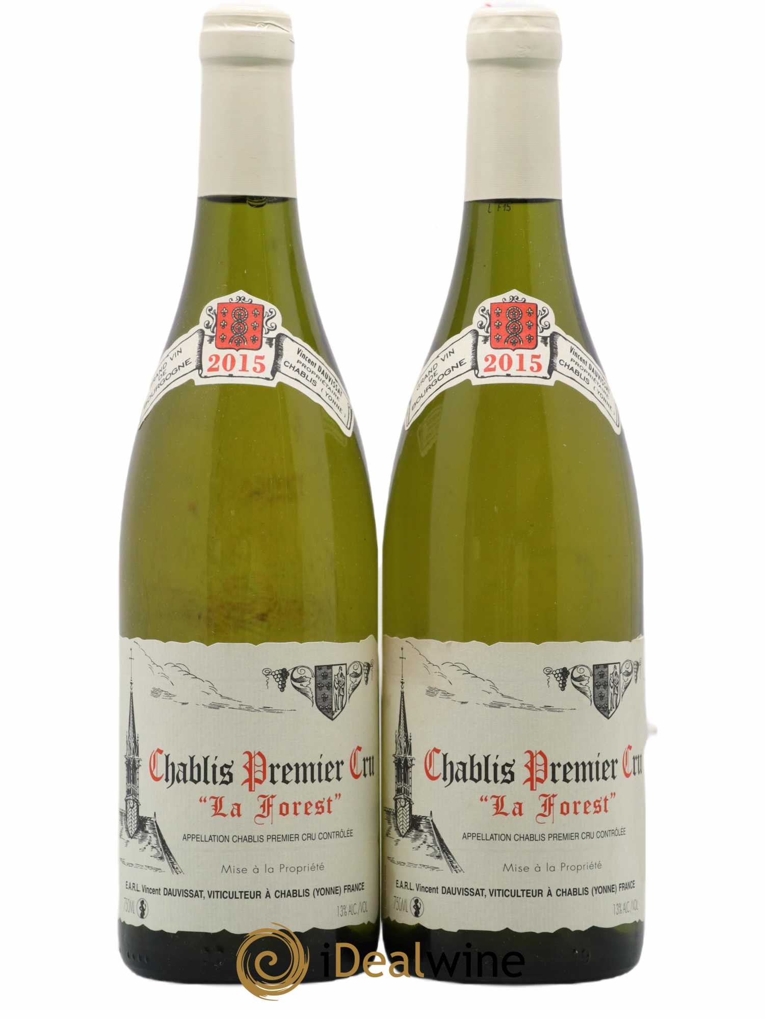 Chablis 1er Cru La Forest Vincent Dauvissat (Domaine) 2015 - Lot de 2 bouteilles - 0