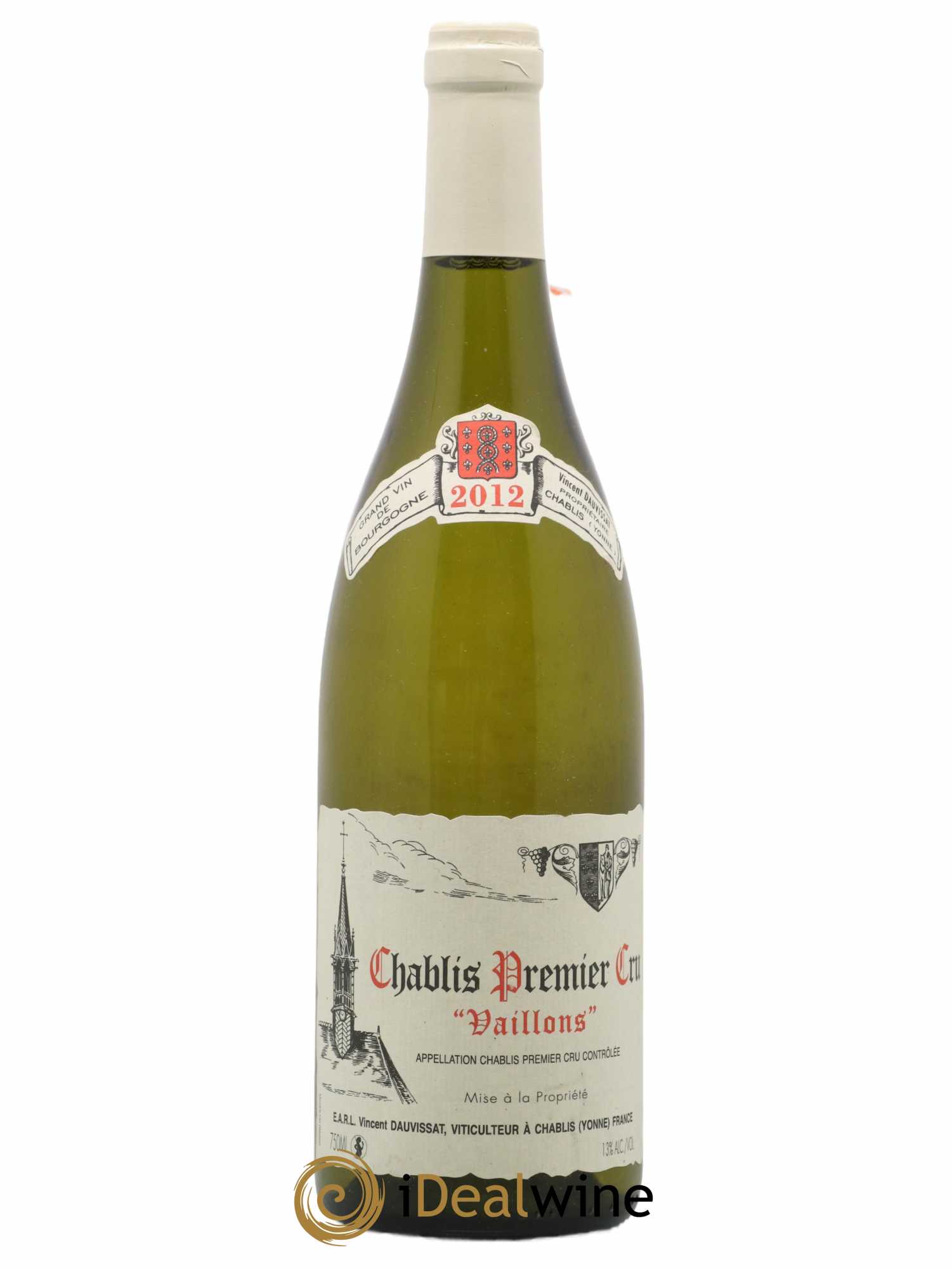 Chablis 1er Cru Vaillons Vincent Dauvissat (Domaine) 2012 - Lot de 1 bouteille - 0