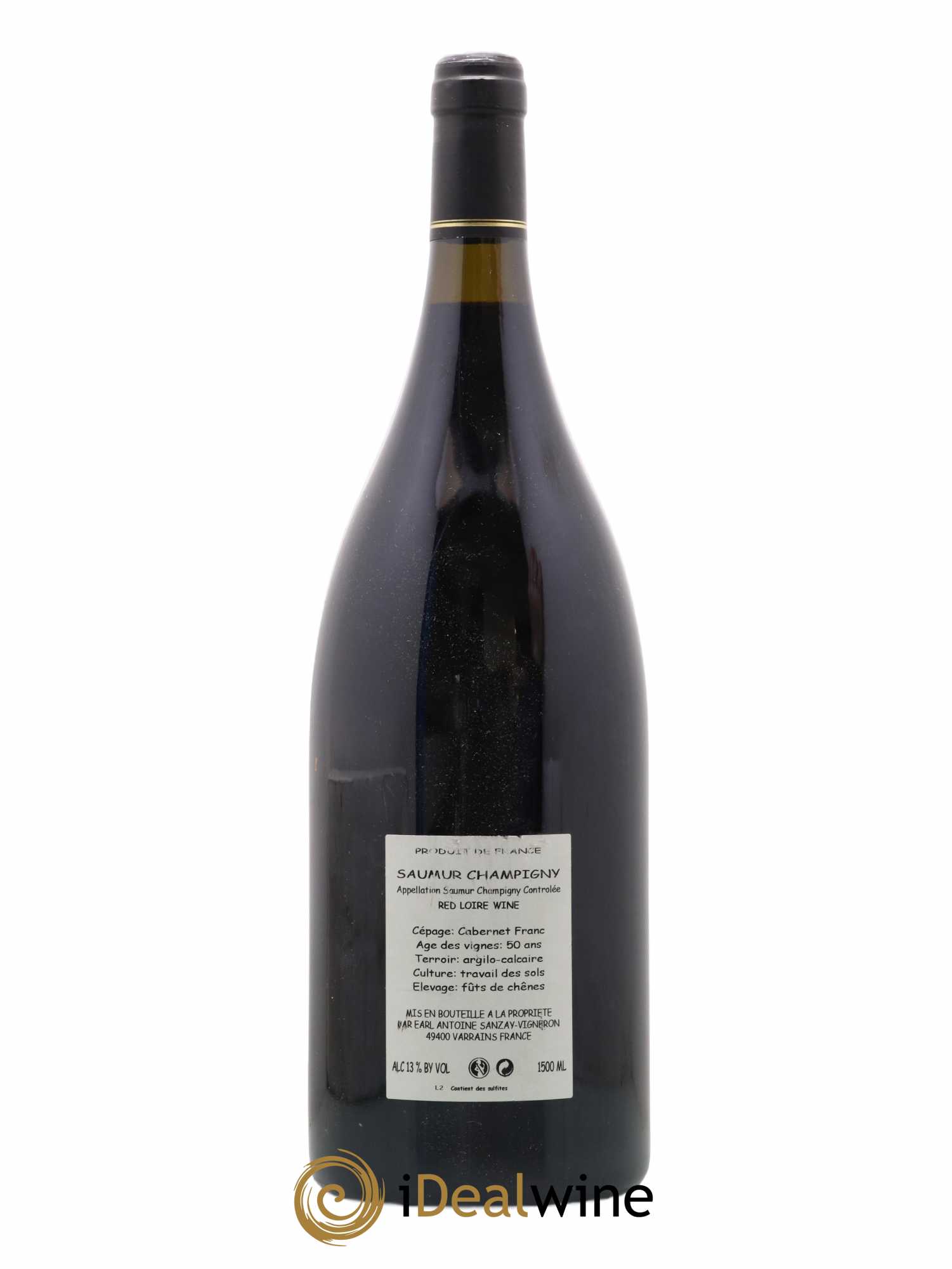 Saumur-Champigny Les Poyeux Antoine Sanzay  2008 - Lot of 1 magnum - 1