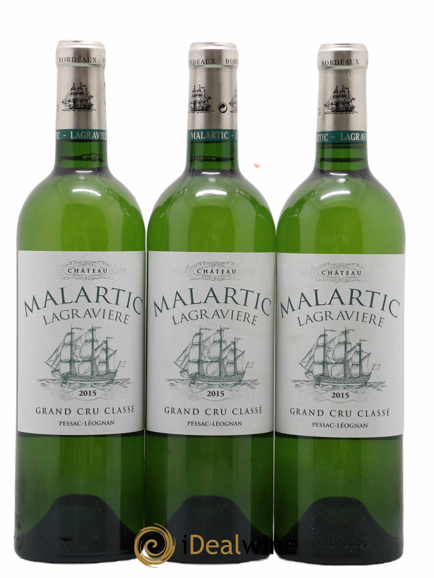Château Malartic-Lagravière Cru Classé de Graves 2015 - Lot de 3 bouteilles - 0