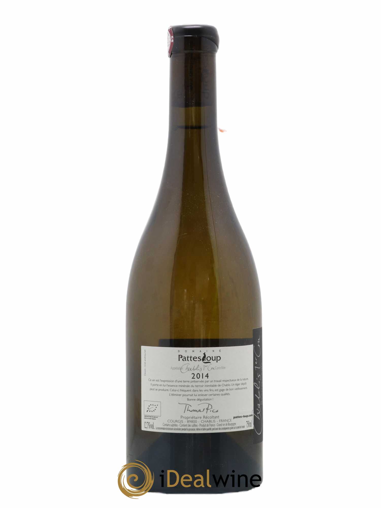 Chablis 1er Cru Beauregard Pattes Loup (Domaine) 2014 - Lot de 1 bouteille - 1