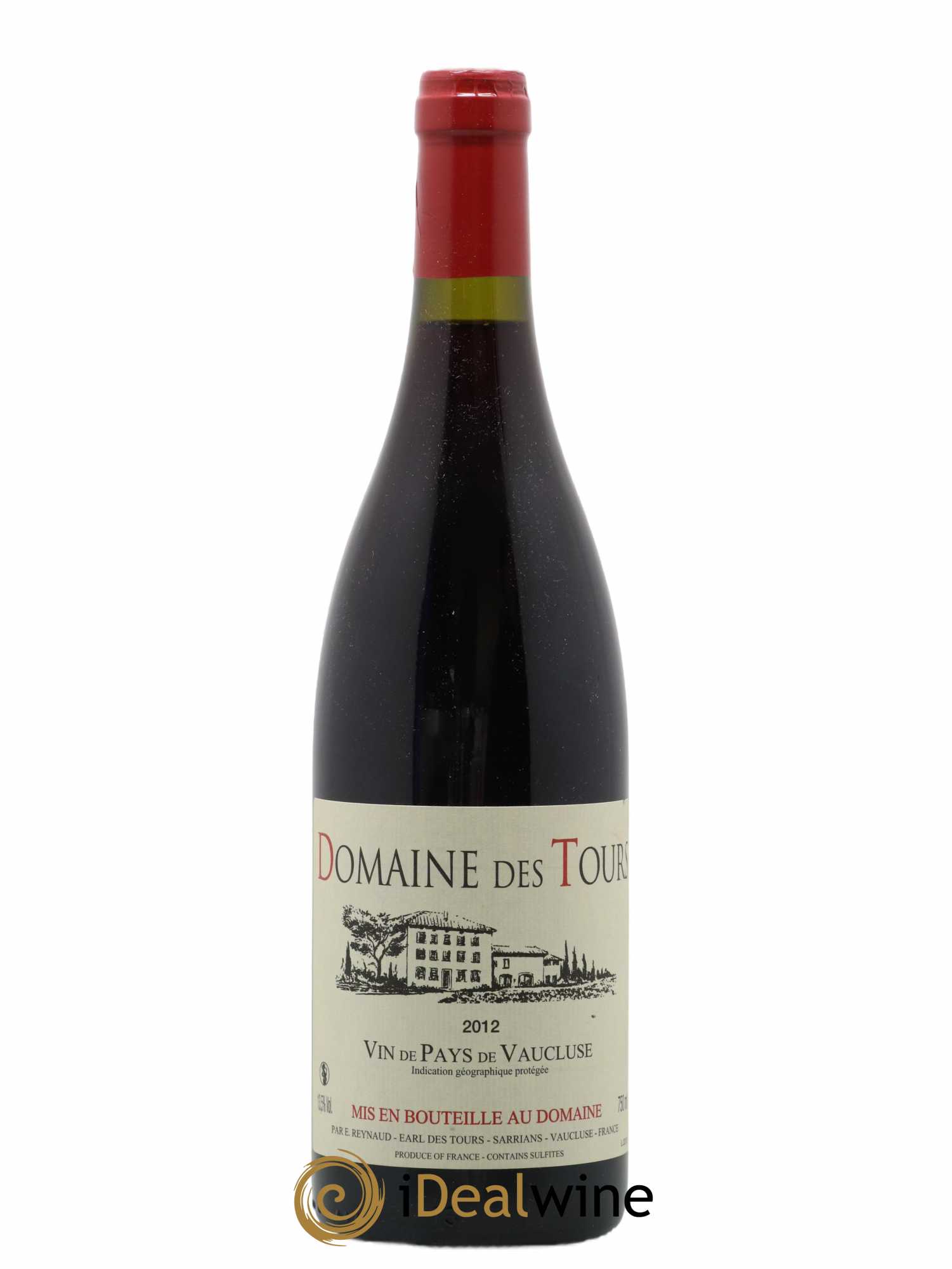 IGP Vaucluse (Vin de Pays de Vaucluse) Domaine des Tours Emmanuel Reynaud 2012 - Lot of 1 bottle - 0