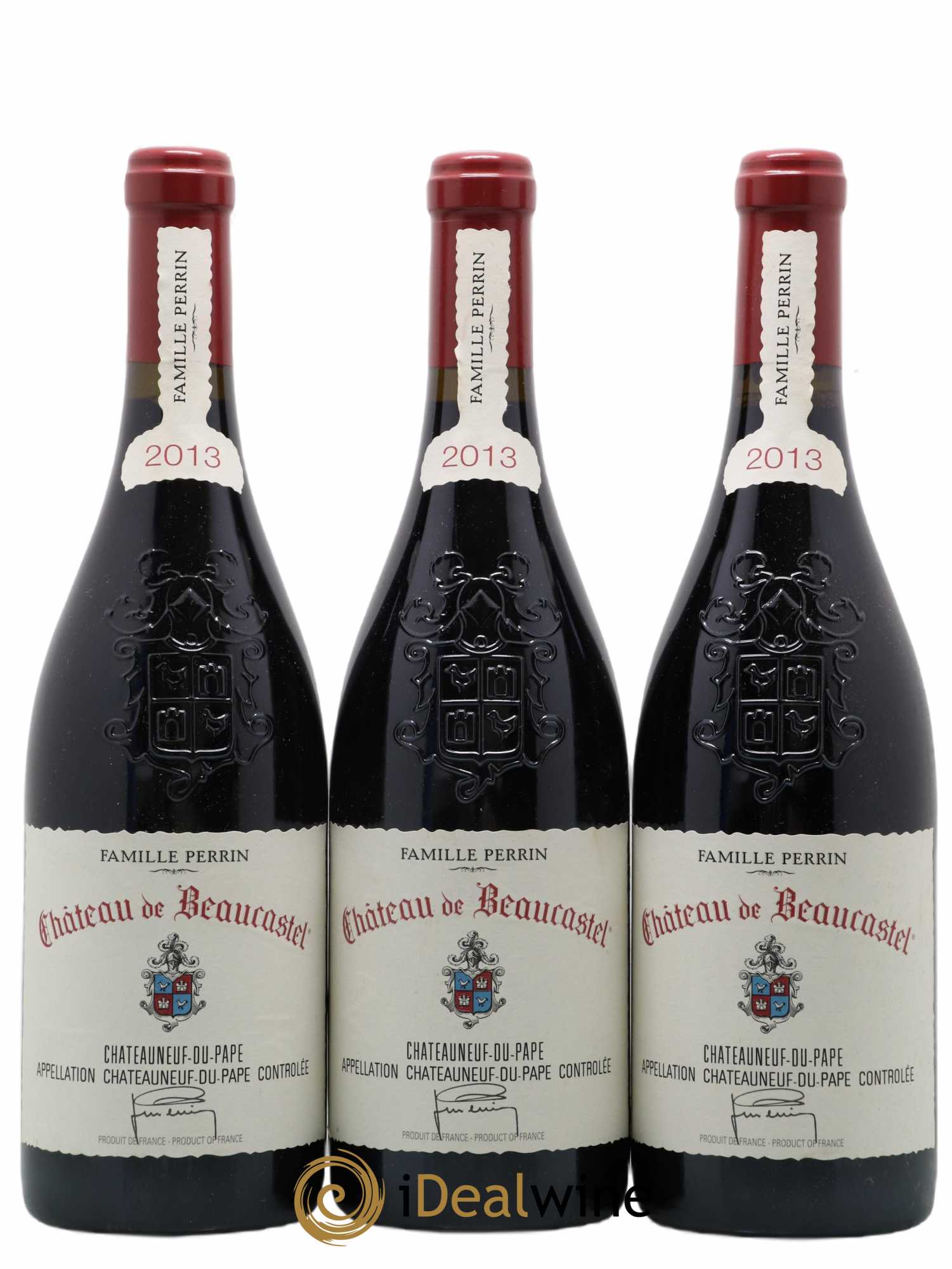 Châteauneuf-du-Pape Château de Beaucastel Famille Perrin 2013 - Lot de 3 bouteilles - 0