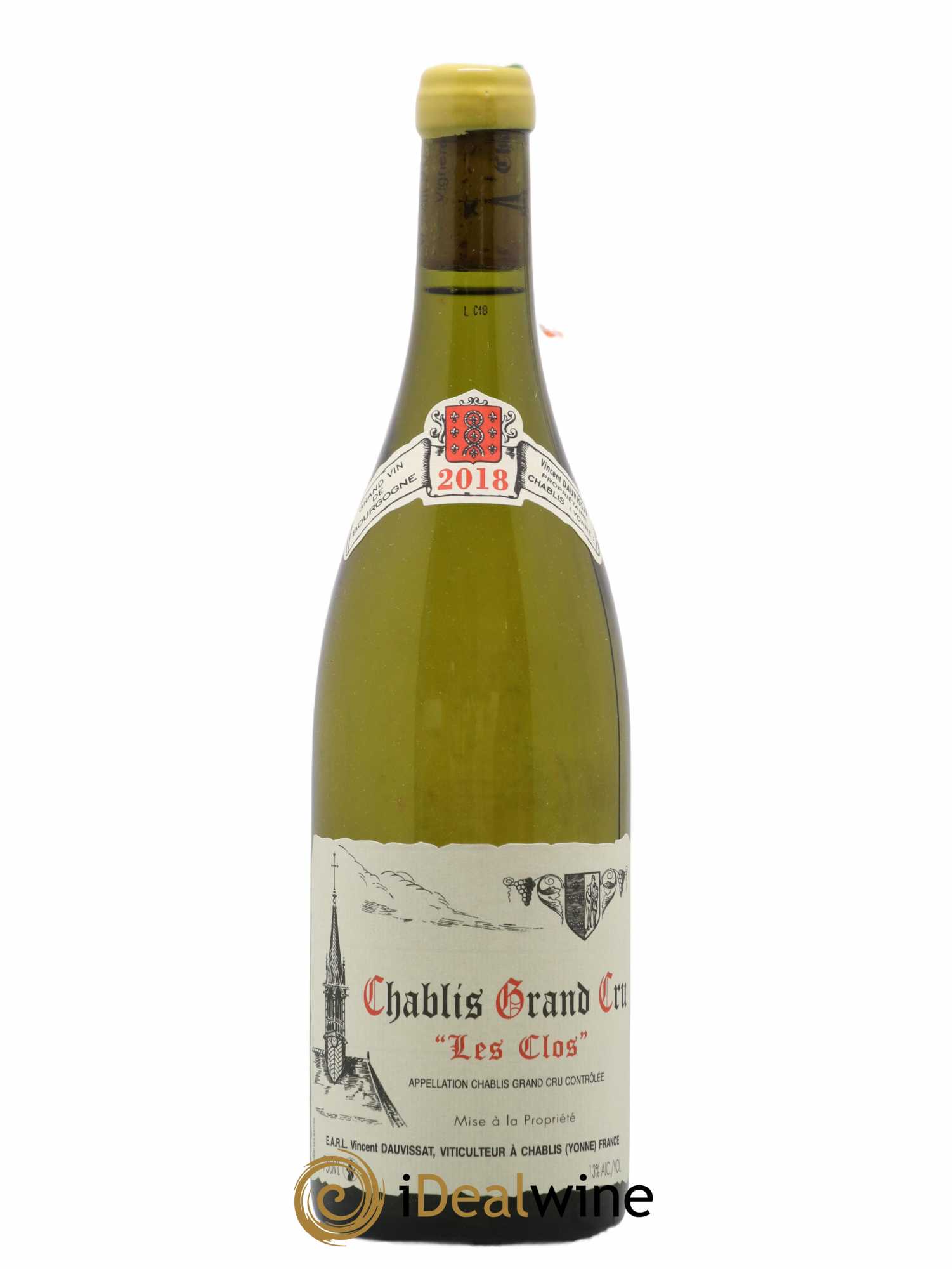 Chablis Grand Cru Les Clos Vincent Dauvissat (Domaine) 2018 - Lot de 1 bouteille - 0