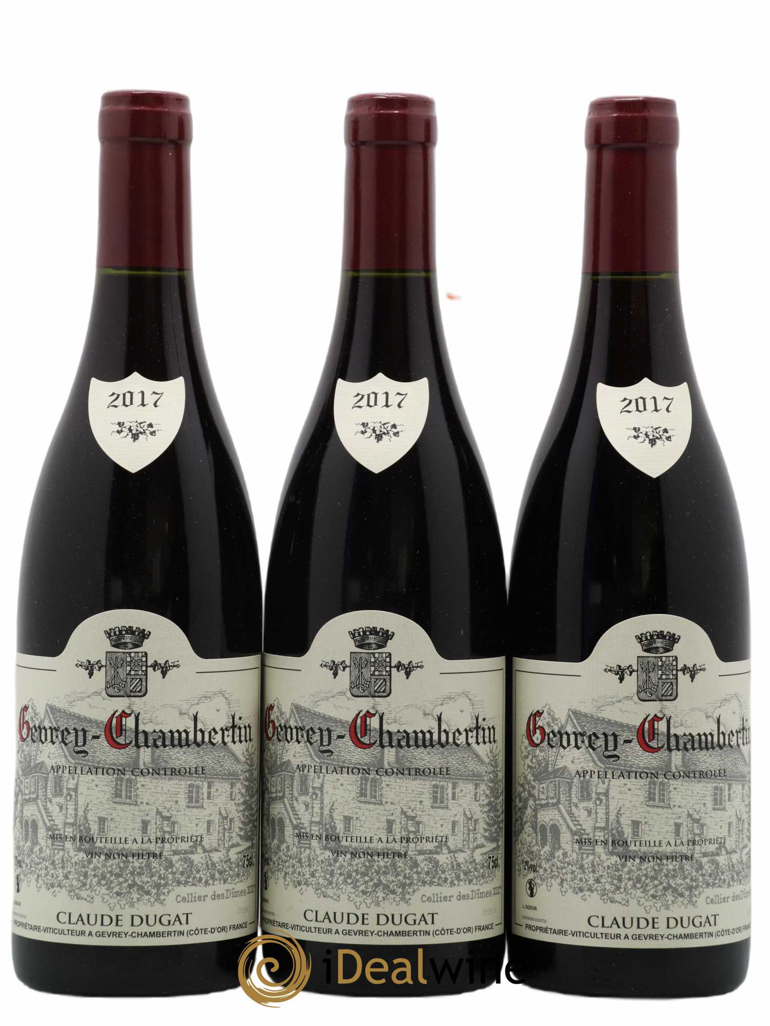 Gevrey-Chambertin Claude Dugat 2017 - Lot de 3 bouteilles - 0