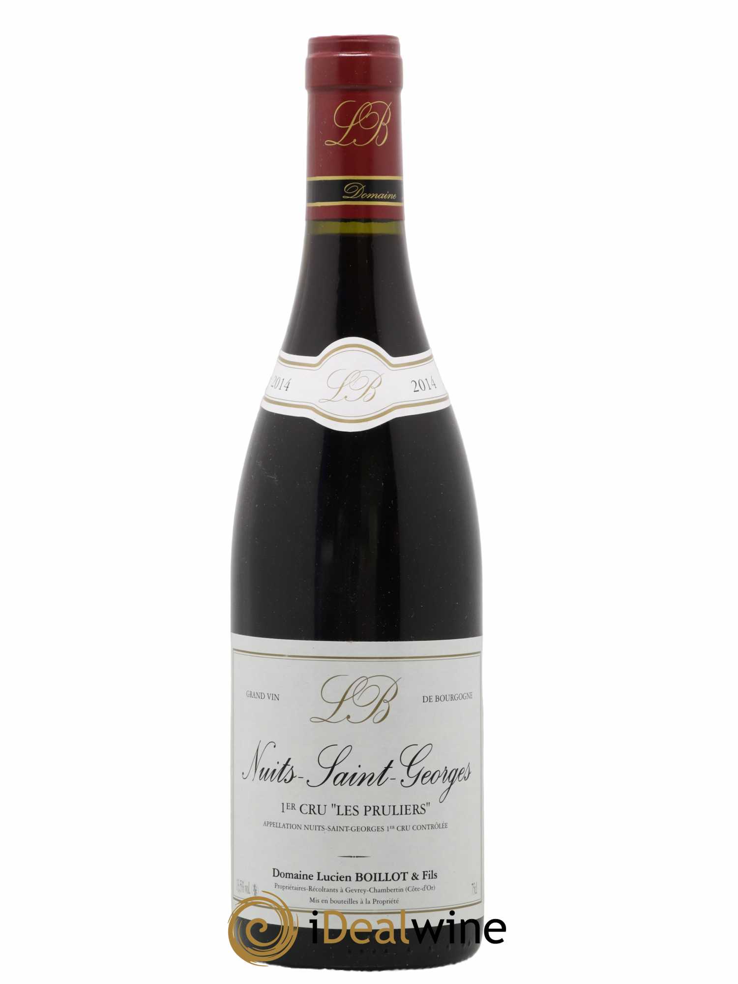 Nuits-Saint-Georges 1er Cru Les Pruliers Lucien Boillot & Fils (Domaine) 2014 - Lot de 1 bouteille - 0