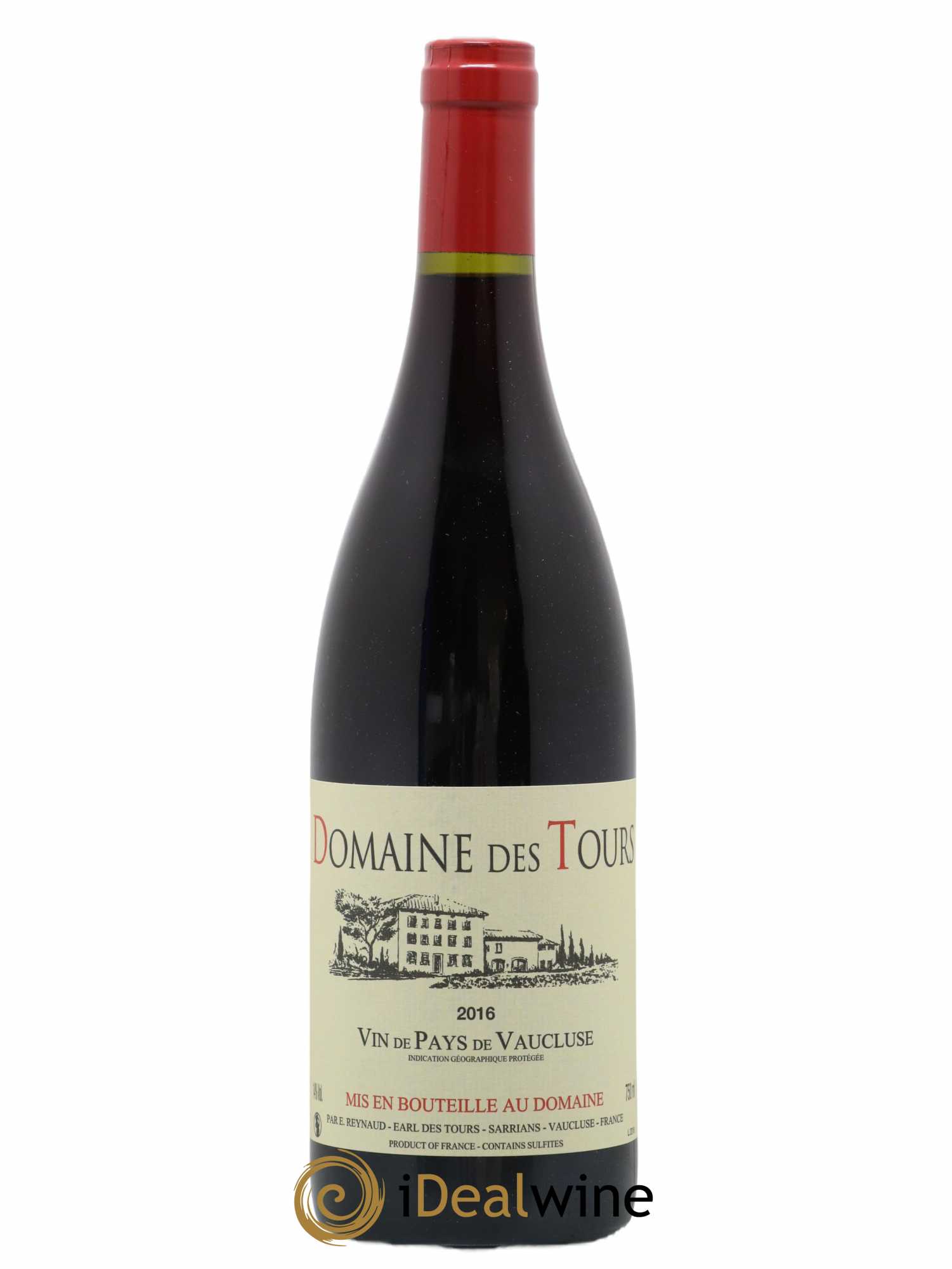 IGP Vaucluse (Vin de Pays de Vaucluse) Domaine des Tours Emmanuel Reynaud 2016 - Lot of 1 bottle - 0
