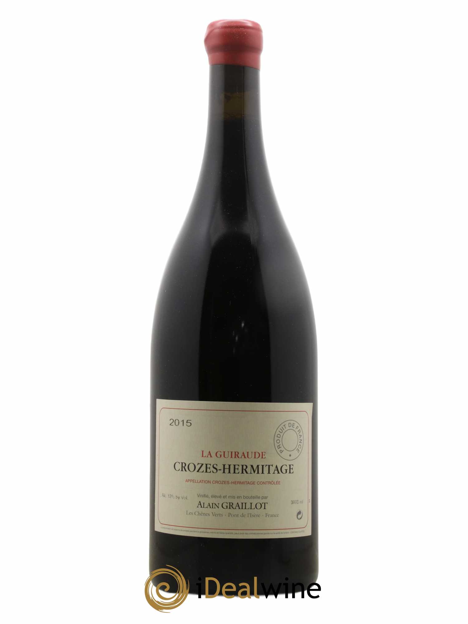 Crozes-Hermitage La Guiraude Domaine Graillot 2015 - Lot of 1 double magnum - 1