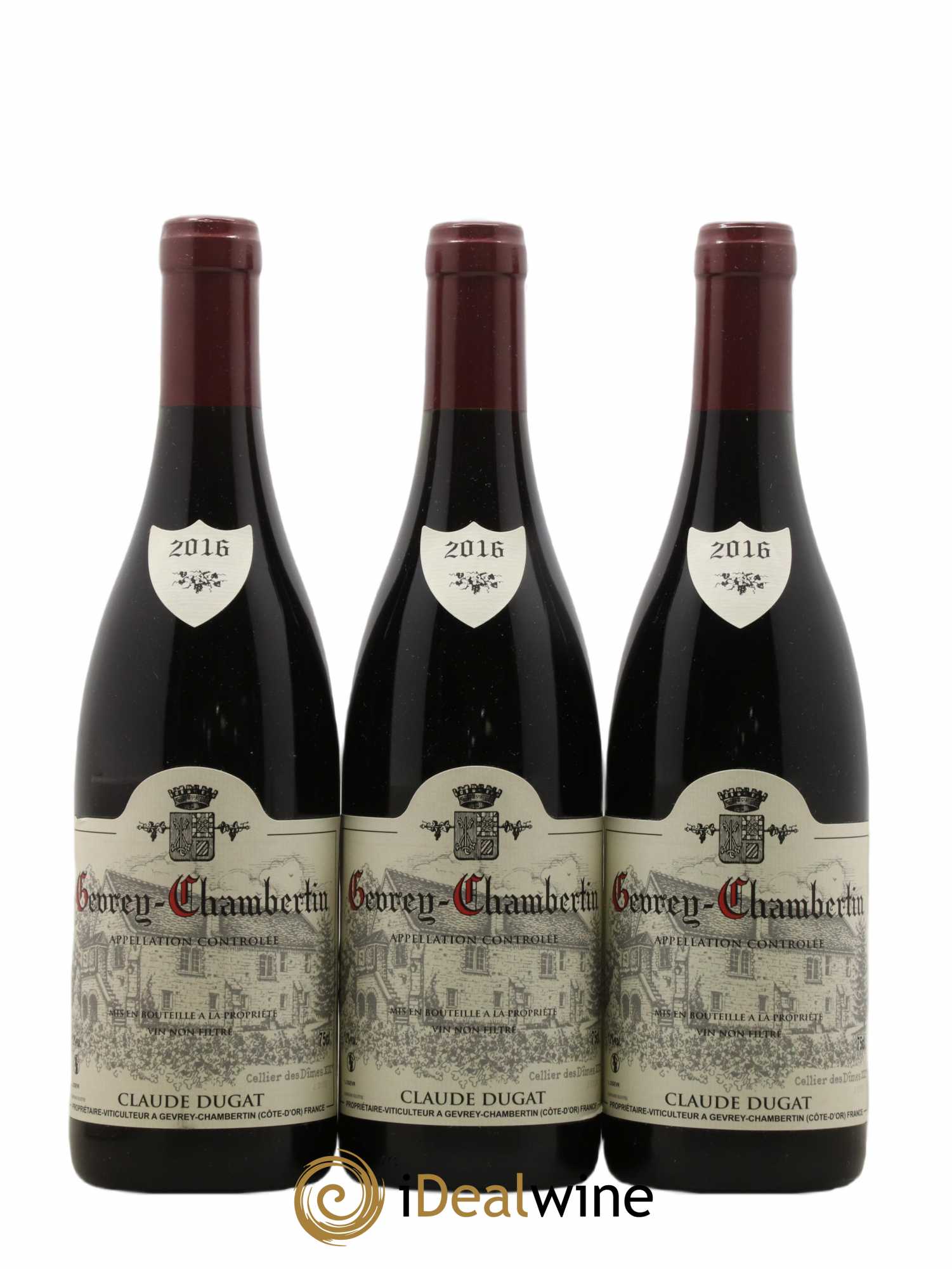 Gevrey-Chambertin Claude Dugat 2016 - Lot de 3 bouteilles - 0