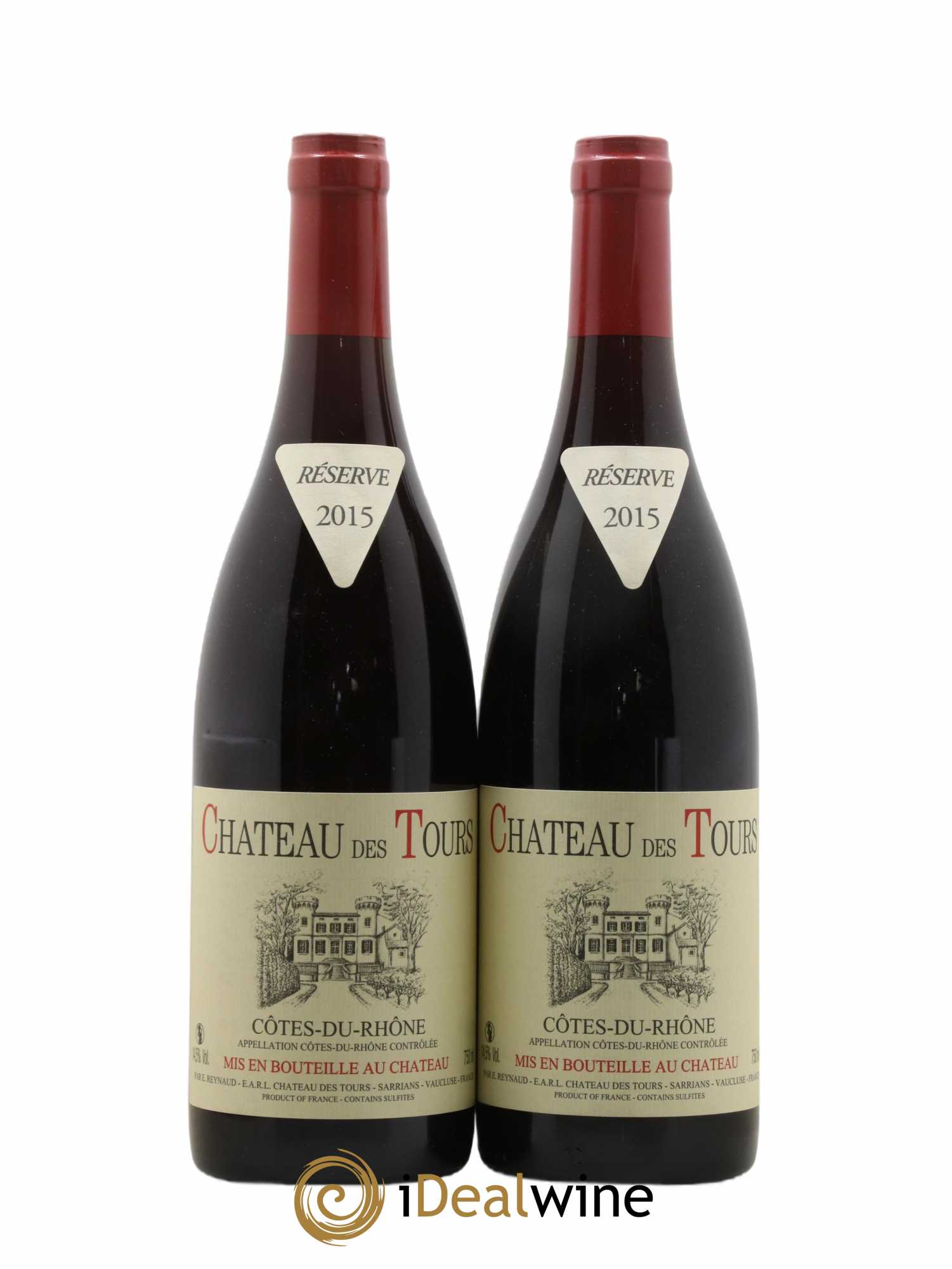 Côtes-du-Rhône Château des Tours Emmanuel Reynaud 2015 - Lot de 2 bouteilles - 0