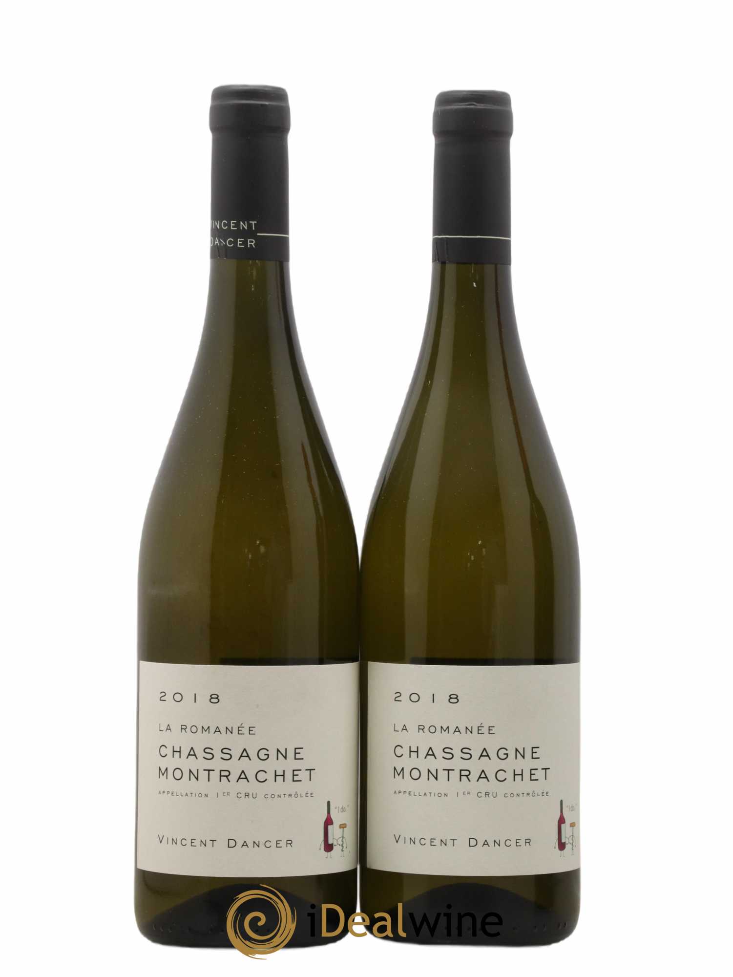 Chassagne-Montrachet 1er Cru La Romanée Vincent Dancer 2018 - Lot de 2 bouteilles - 0