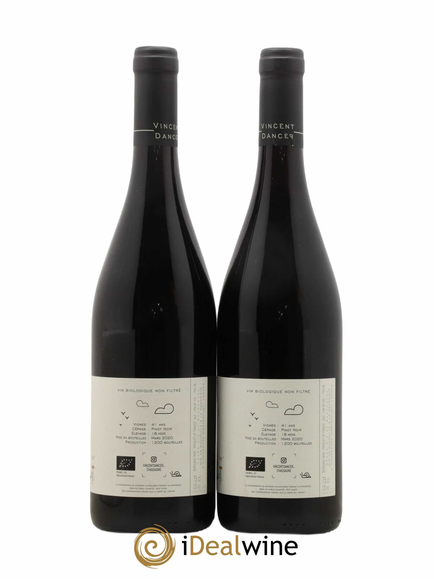 Pommard 1er Cru Les Pézerolles Vincent Dancer 2018 - Lot de 2 bouteilles - 1