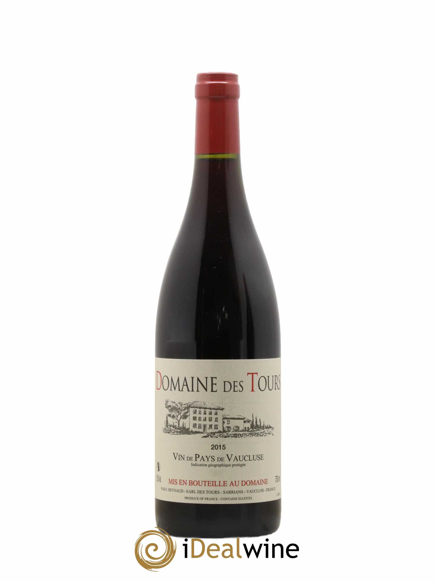 Vaucluse (Vin de Pays de Vaucluse) Domaine des Tours Emmanuel Reynaud 2015 - Lot de 1 bouteille - 0