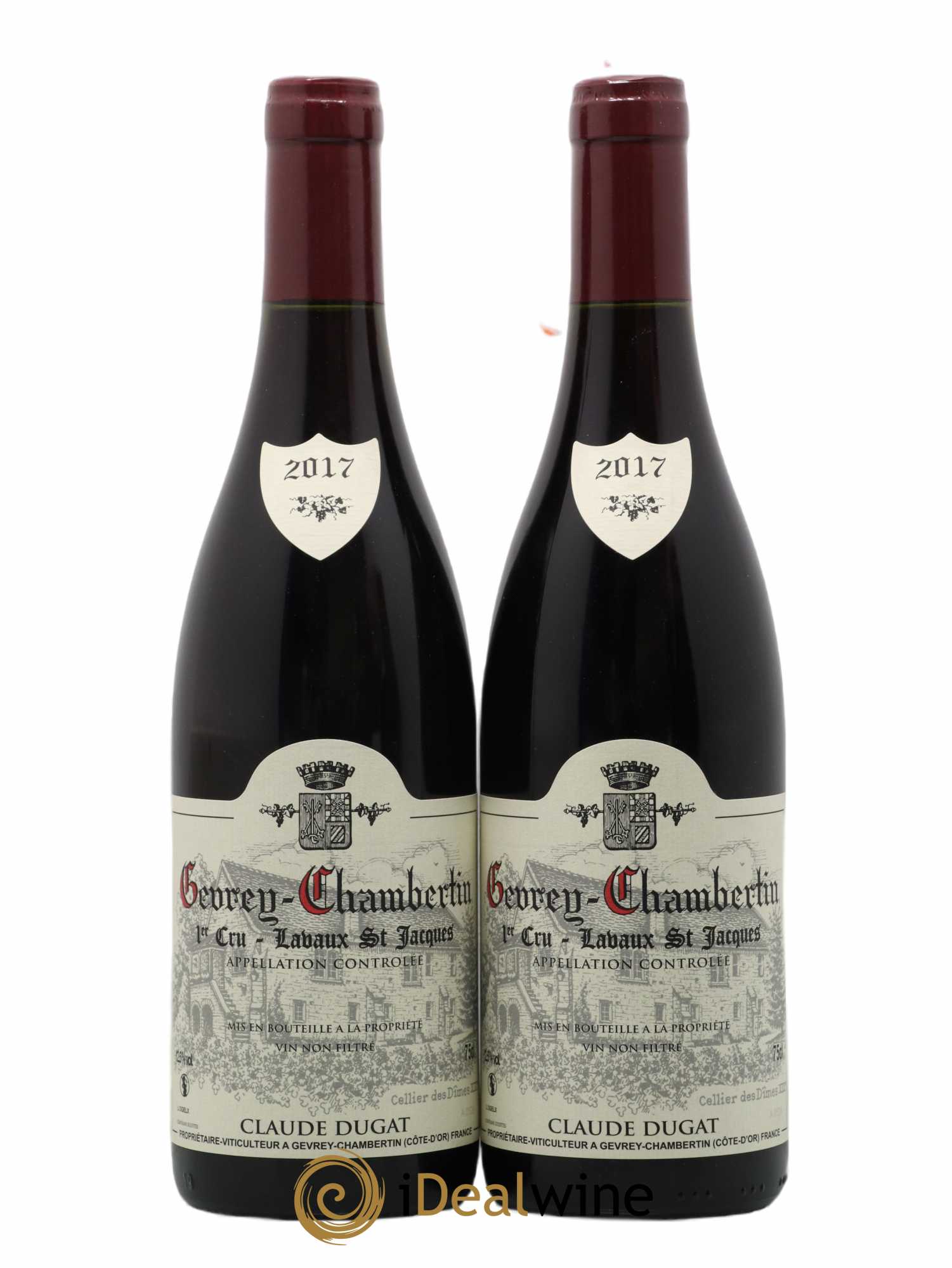 Gevrey-Chambertin 1er Cru Lavaux Saint-Jacques Claude Dugat 2017 - Lot de 2 bouteilles - 0