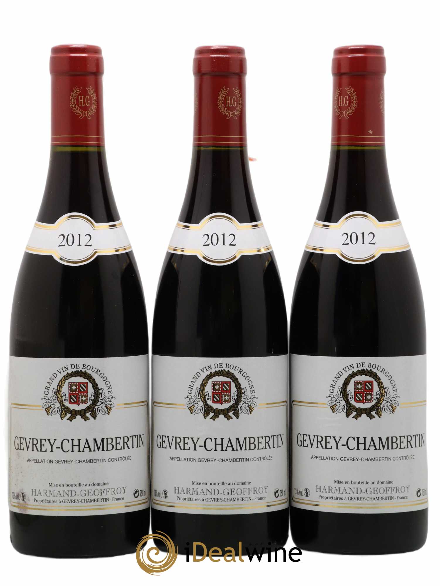 Gevrey-Chambertin Harmand-Geoffroy (Domaine) 2012 - Lot de 3 bouteilles - 0