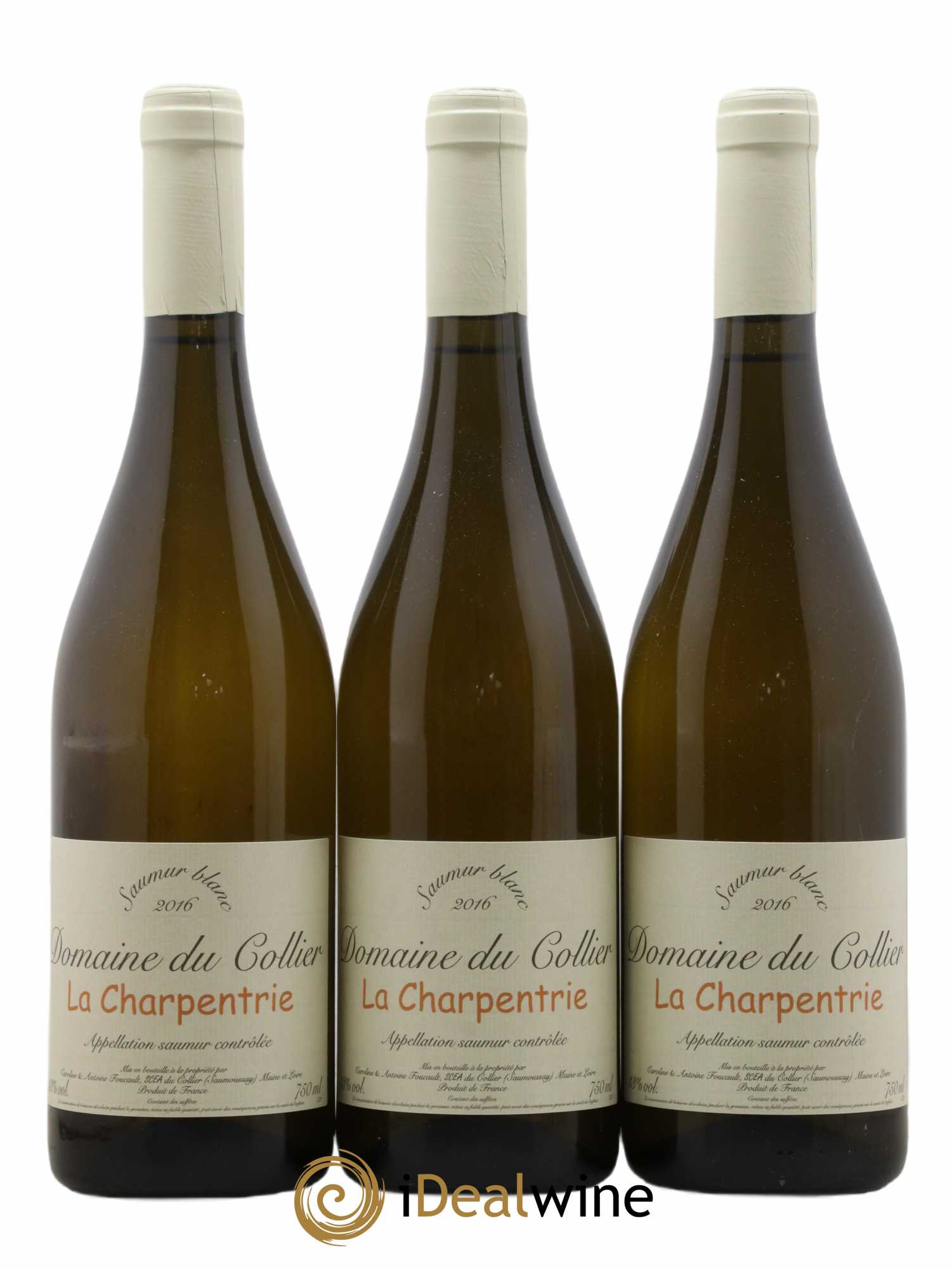 Saumur La Charpentrie Domaine du Collier 2016 - Lot de 3 bouteilles - 0