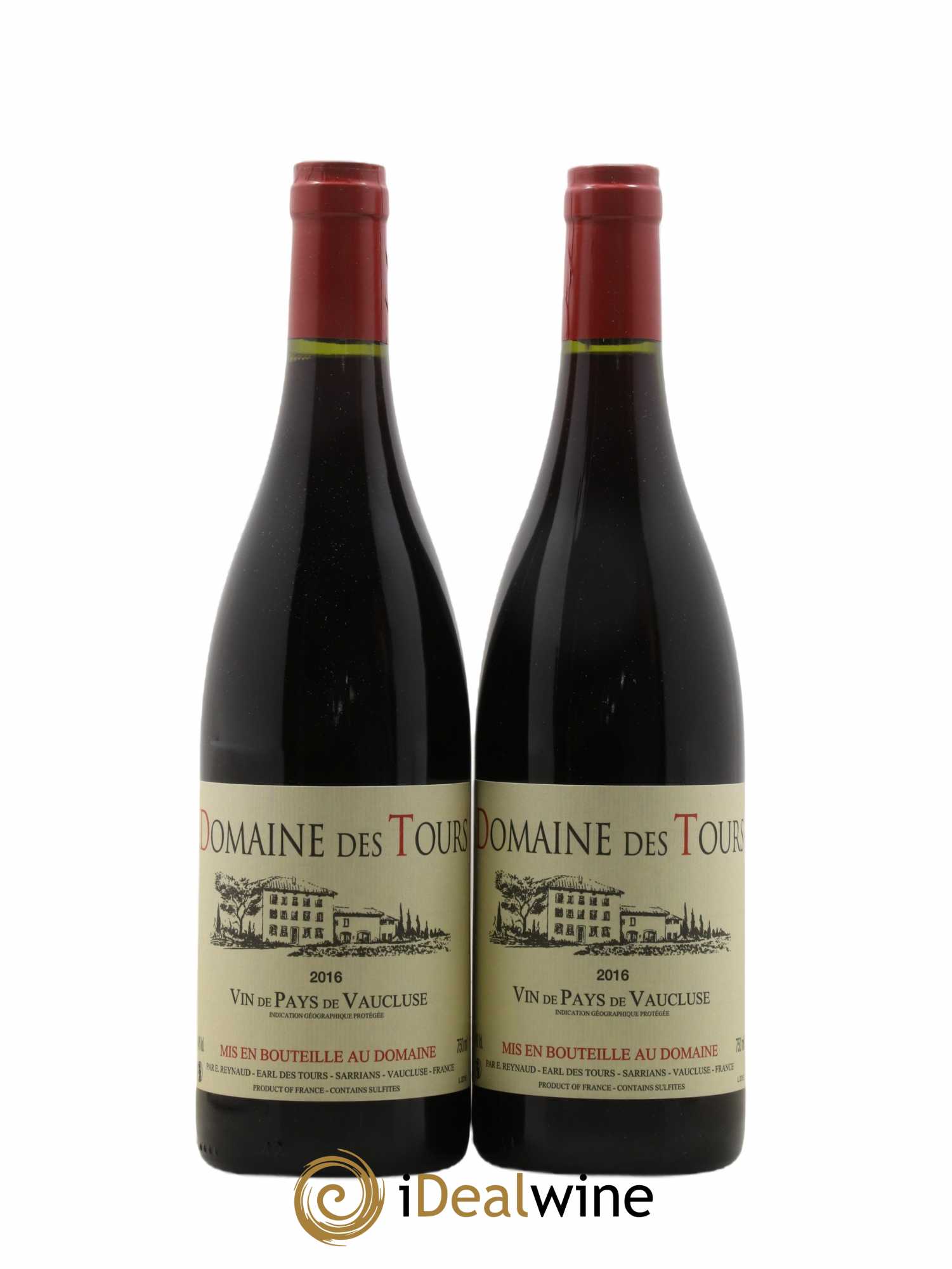 Vaucluse (Vin de Pays de Vaucluse) Domaine des Tours Emmanuel Reynaud 2016 - Lot de 2 bouteilles - 0