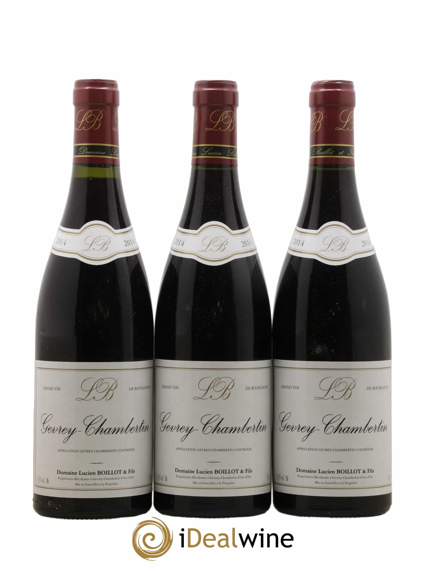 Gevrey-Chambertin Lucien Boillot & Fils (Domaine) 2014 - Lot de 3 bouteilles - 0