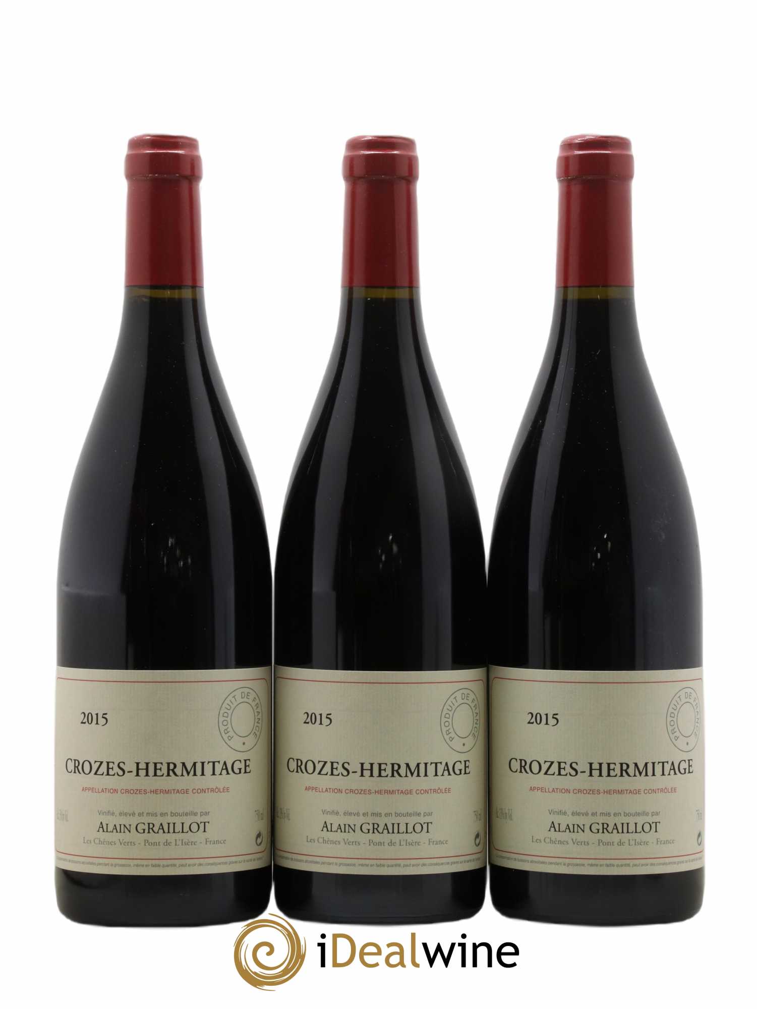 Crozes-Hermitage La Guiraude Domaine Graillot 2015 - Lot de 3 bouteilles - 0
