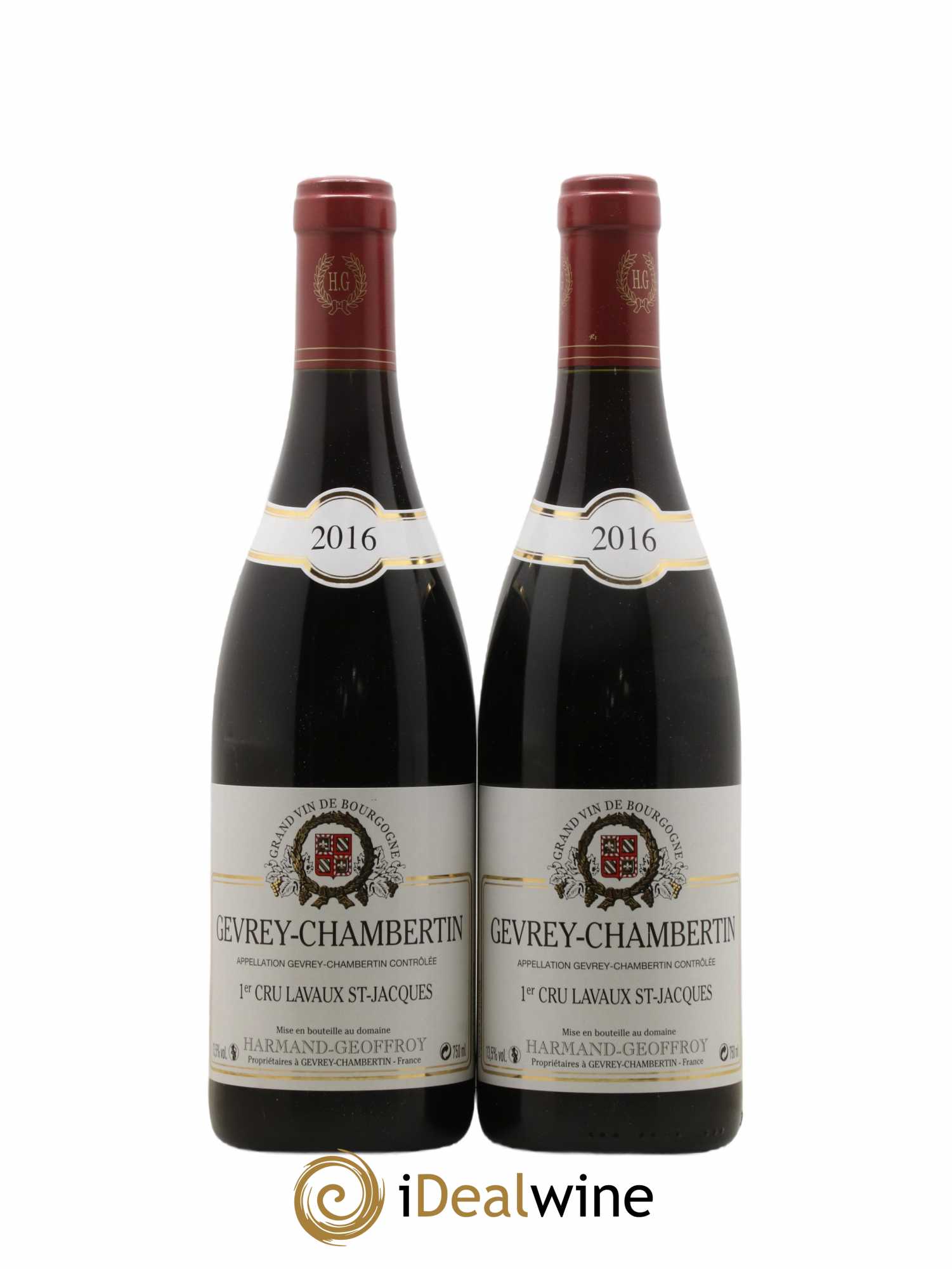 Gevrey-Chambertin 1er Cru Lavaux Saint Jacques Harmand-Geoffroy (Domaine) 2016 - Lot de 2 bouteilles - 0
